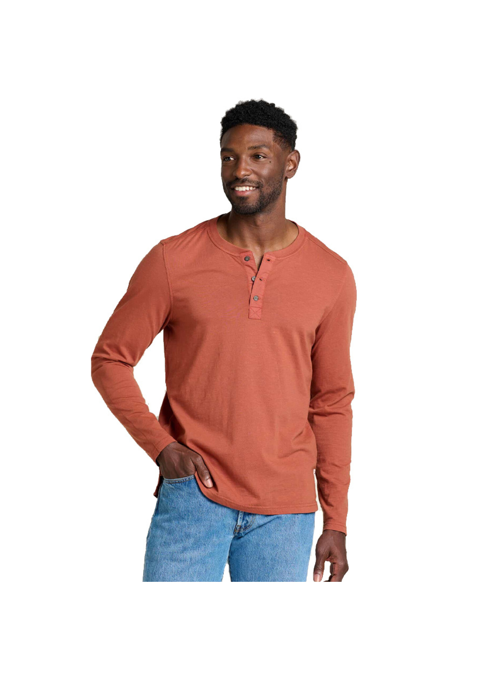 TOAD & CO Chandail PRIMO LS HENLEY / Cinnamon (Homme)