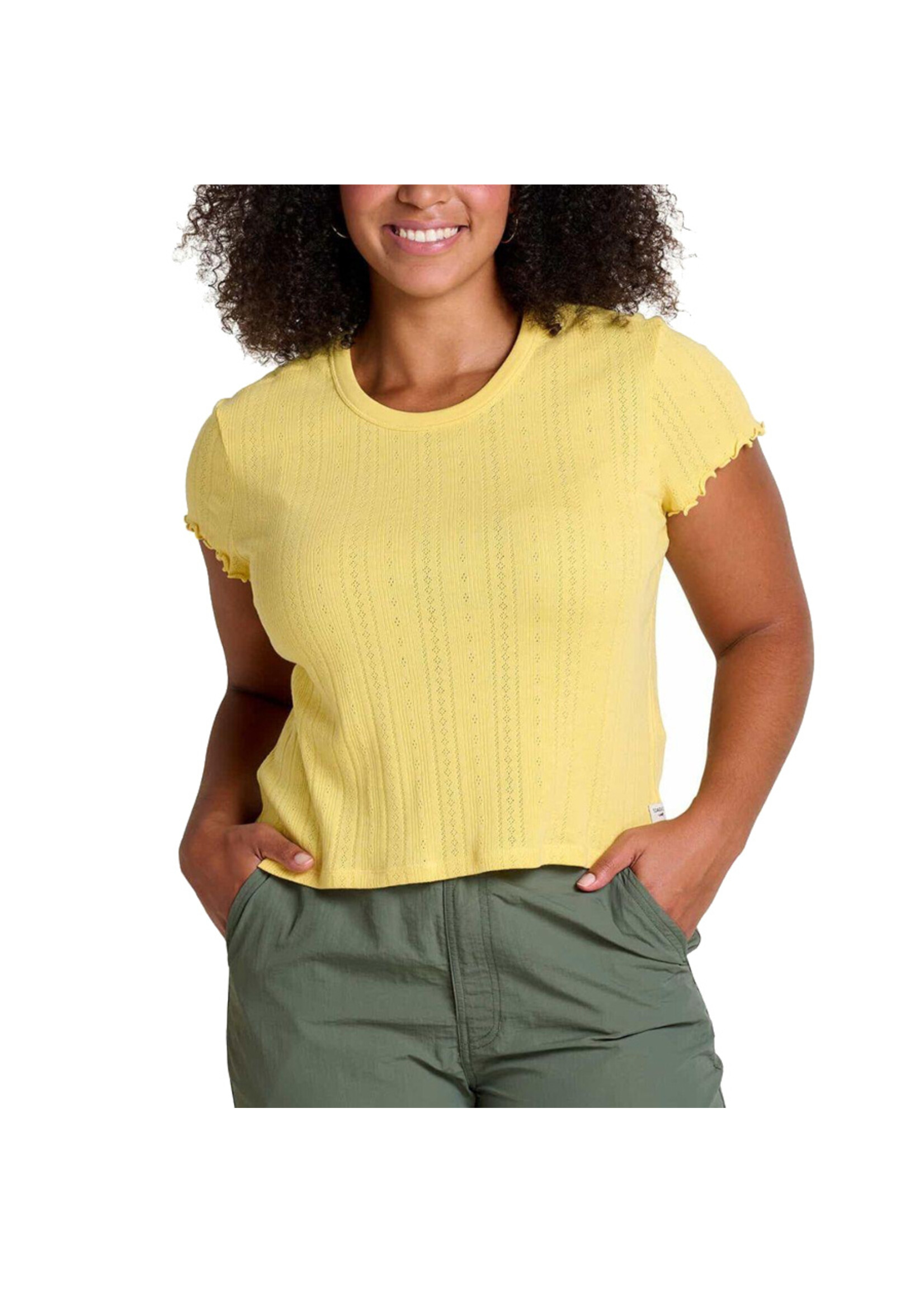 TOAD & CO T-shirt FOOTHILL POINTELLE / Chamomile (Femme)