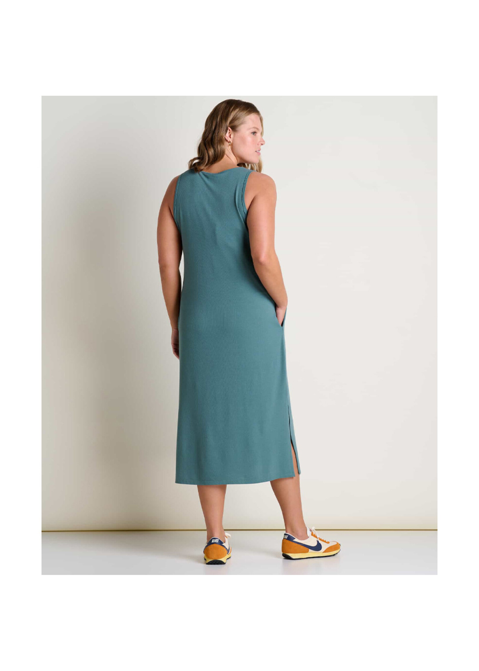 TOAD & CO Robe PIRU HENLEY MIDI / Silver pine (Femme)