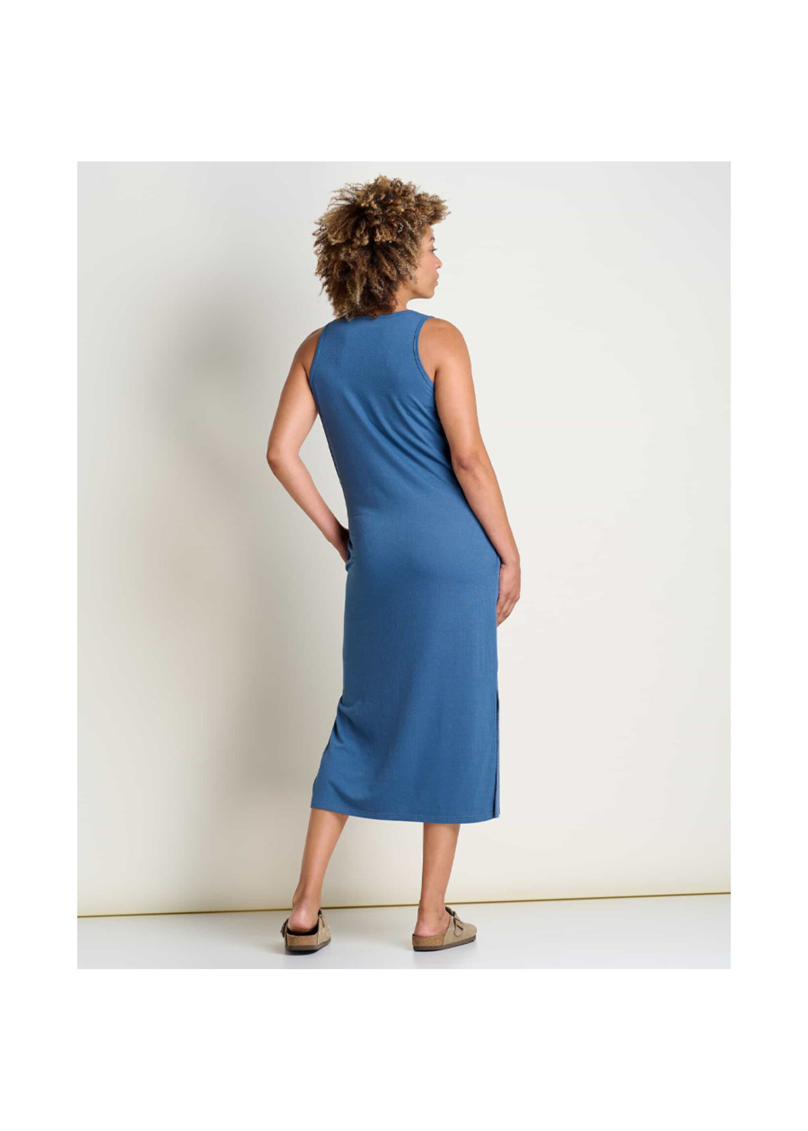 TOAD & CO Robe PIRU HENLEY MIDI / Pacific blue (Femme)