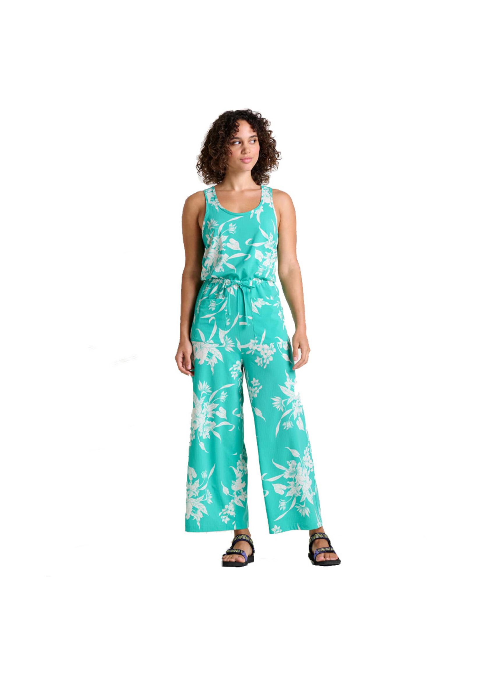 TOAD & CO Robe LIVVY SS JUMPSUIT / Salt leaf texture print (Femme)