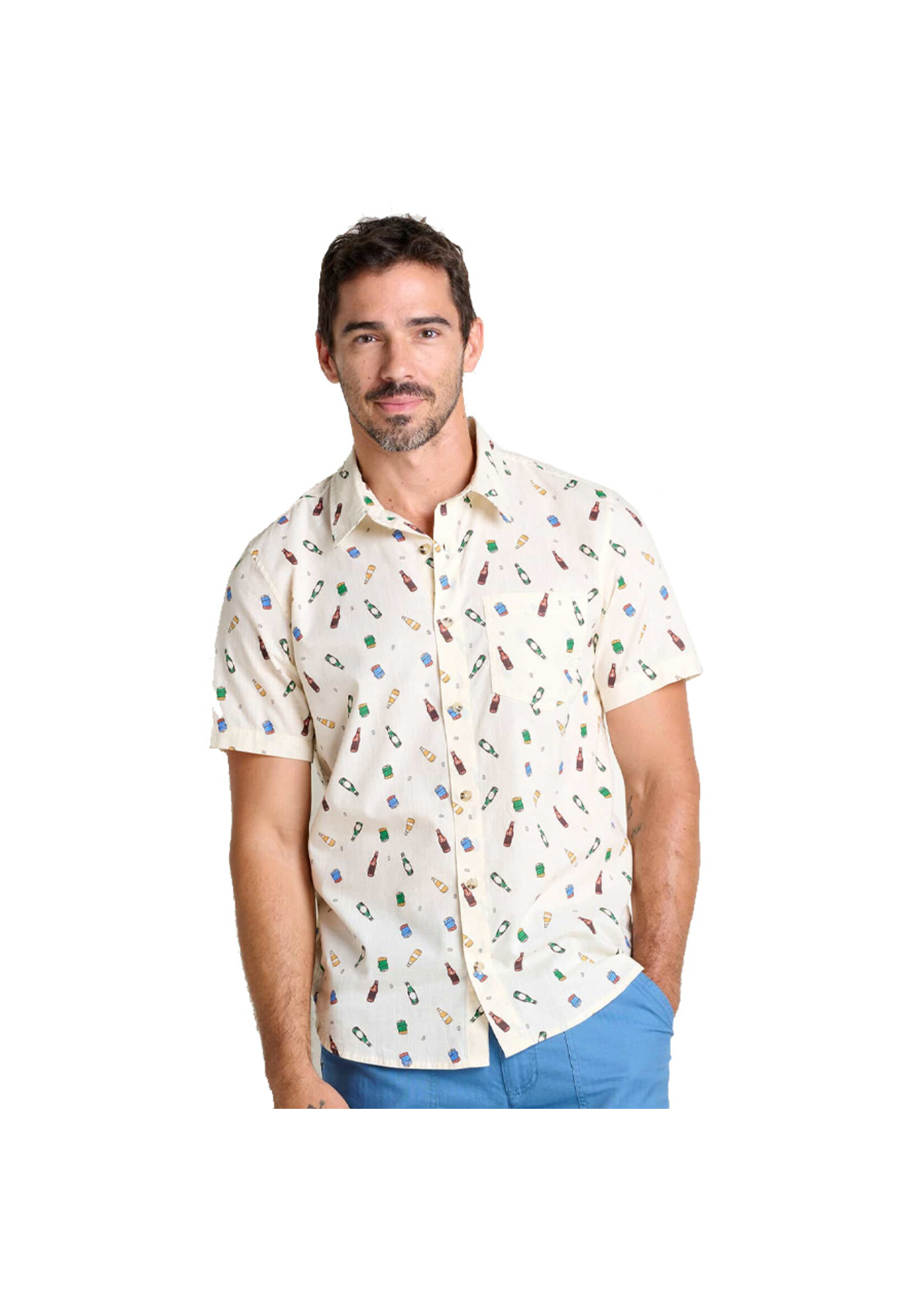 TOAD & CO Chemise FLETCH SS / Salt beer print (Homme)