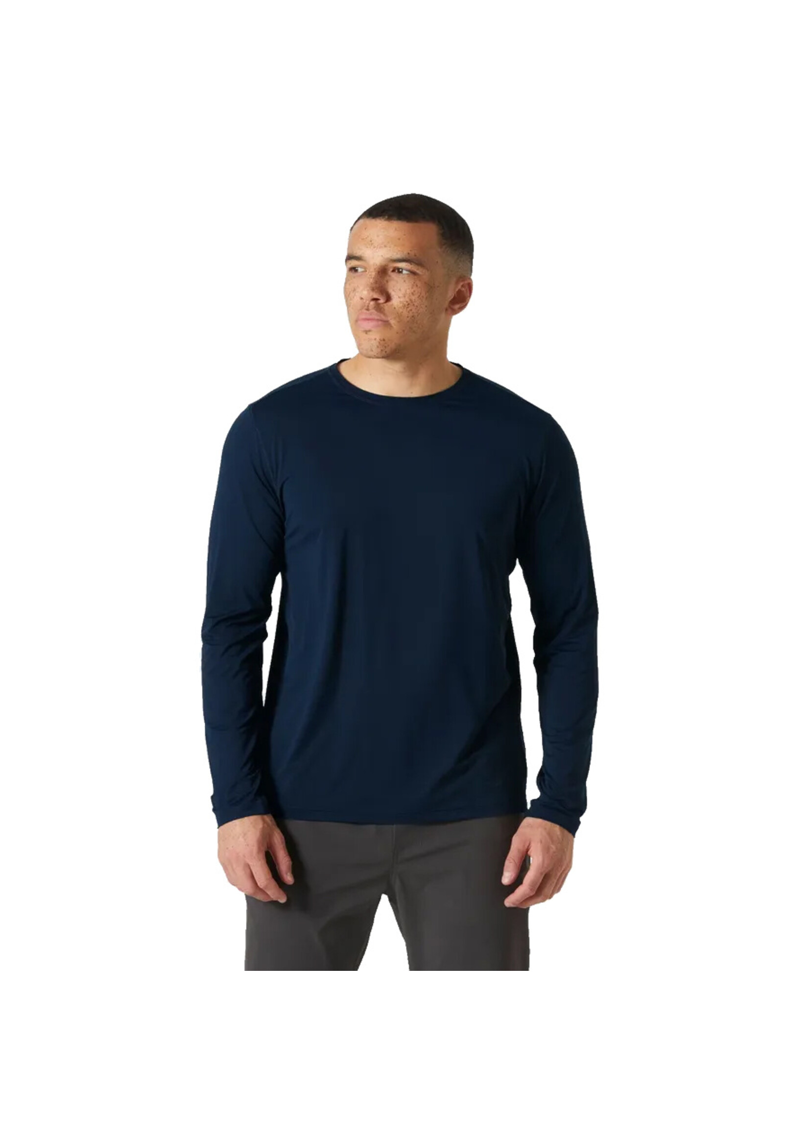 HELLY HANSEN T-shirt SHINE SOLEN LS CREW / Navy (Homme)