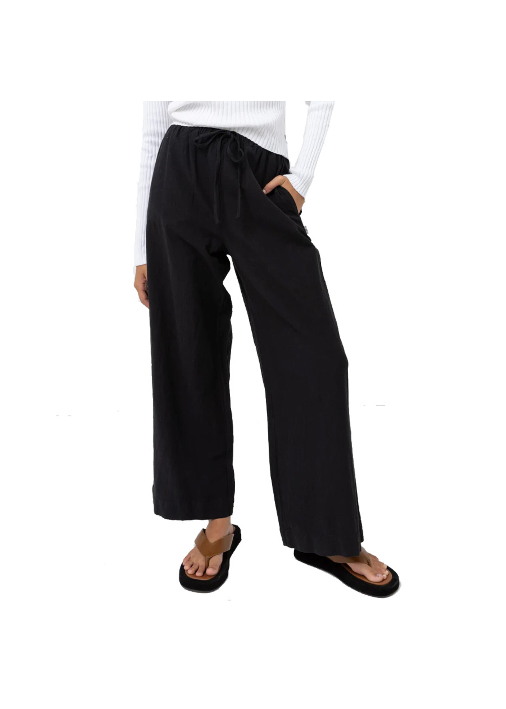 RHYTHM Pantalon CLASSIC DRAWSTRING / Noir (Femme)