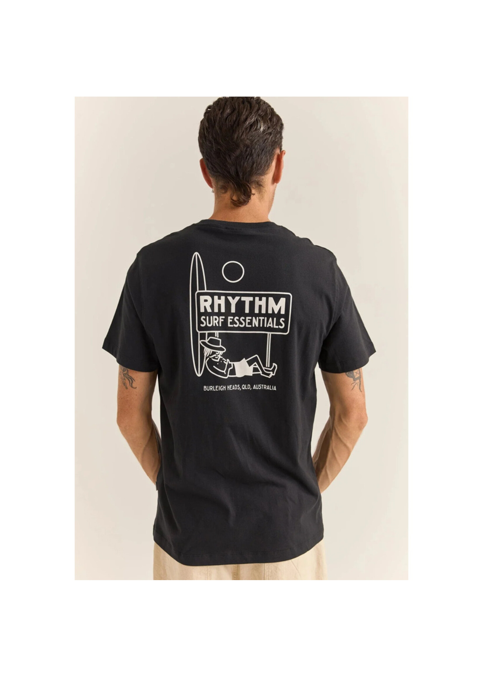 RHYTHM T-Shirt SIESTA TEE / Noir (Homme)