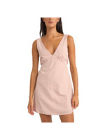RHYTHM Robe LOLA CHECK MINI DRESS / Dusty pink (Femme)
