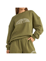 RHYTHM Chandail COLLEGE CREW NECK FLEECE / Olive (Femme)