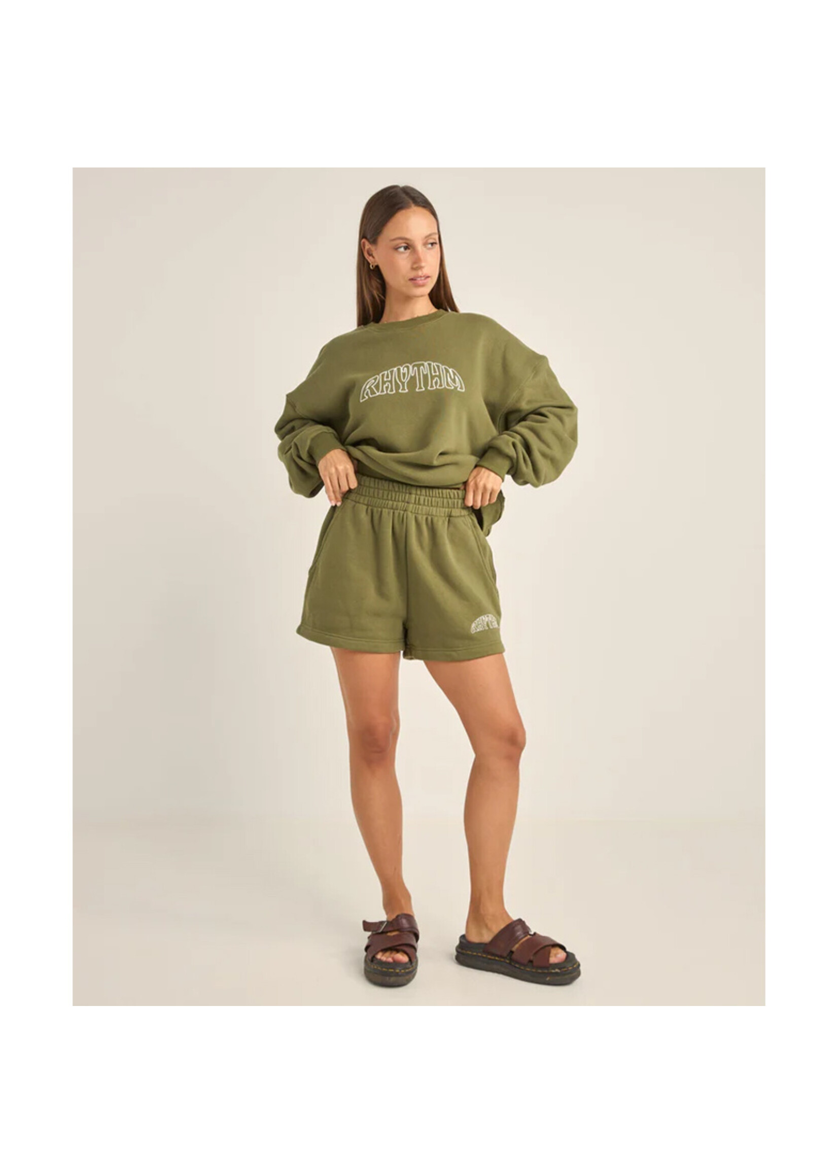 RHYTHM Short COLLEGE FLEECE / Olive (Femme)