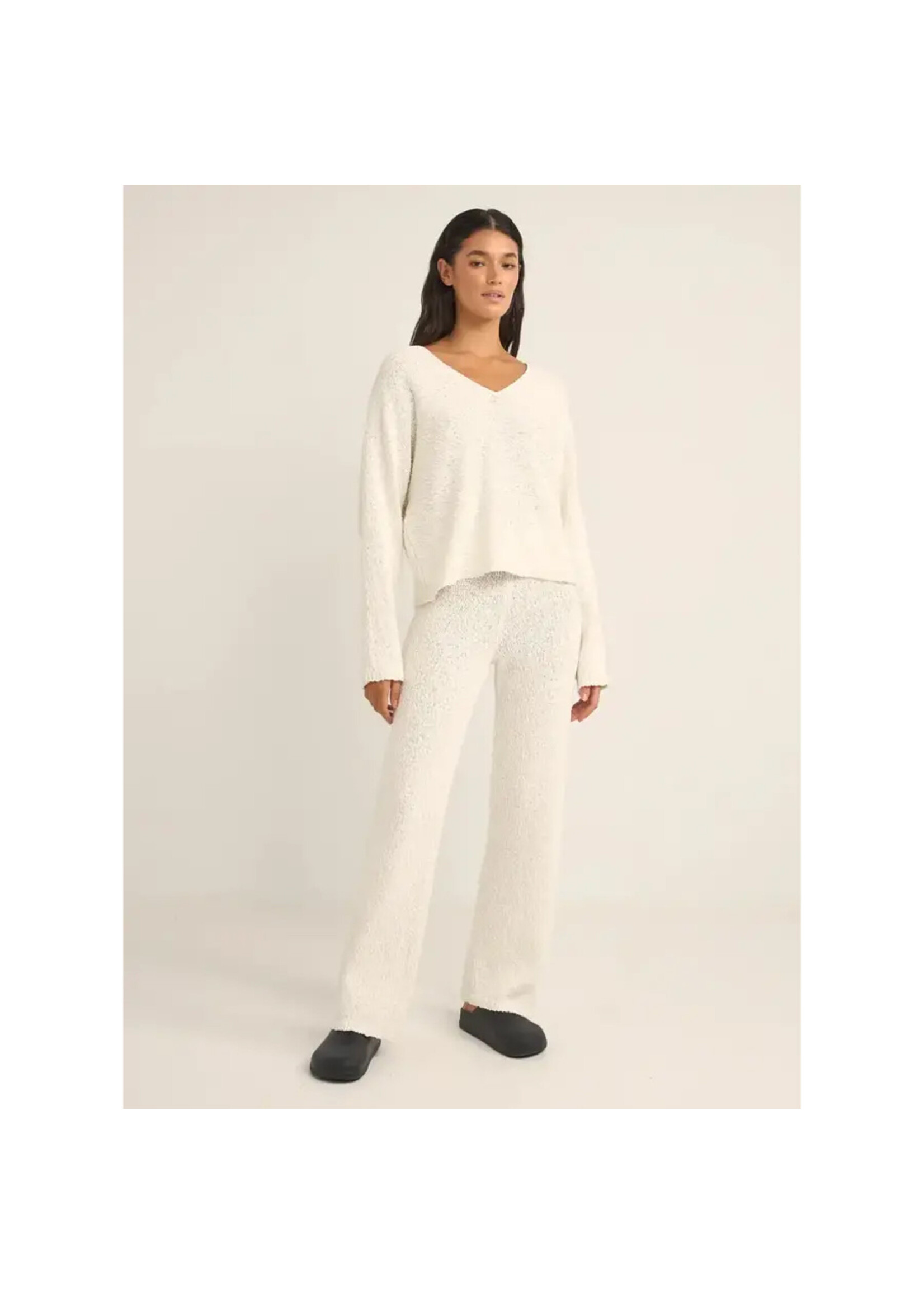 RHYTHM Chandail ADELE OVERSIZED LONG SLEEVE KNIT / Blanc (Femme)