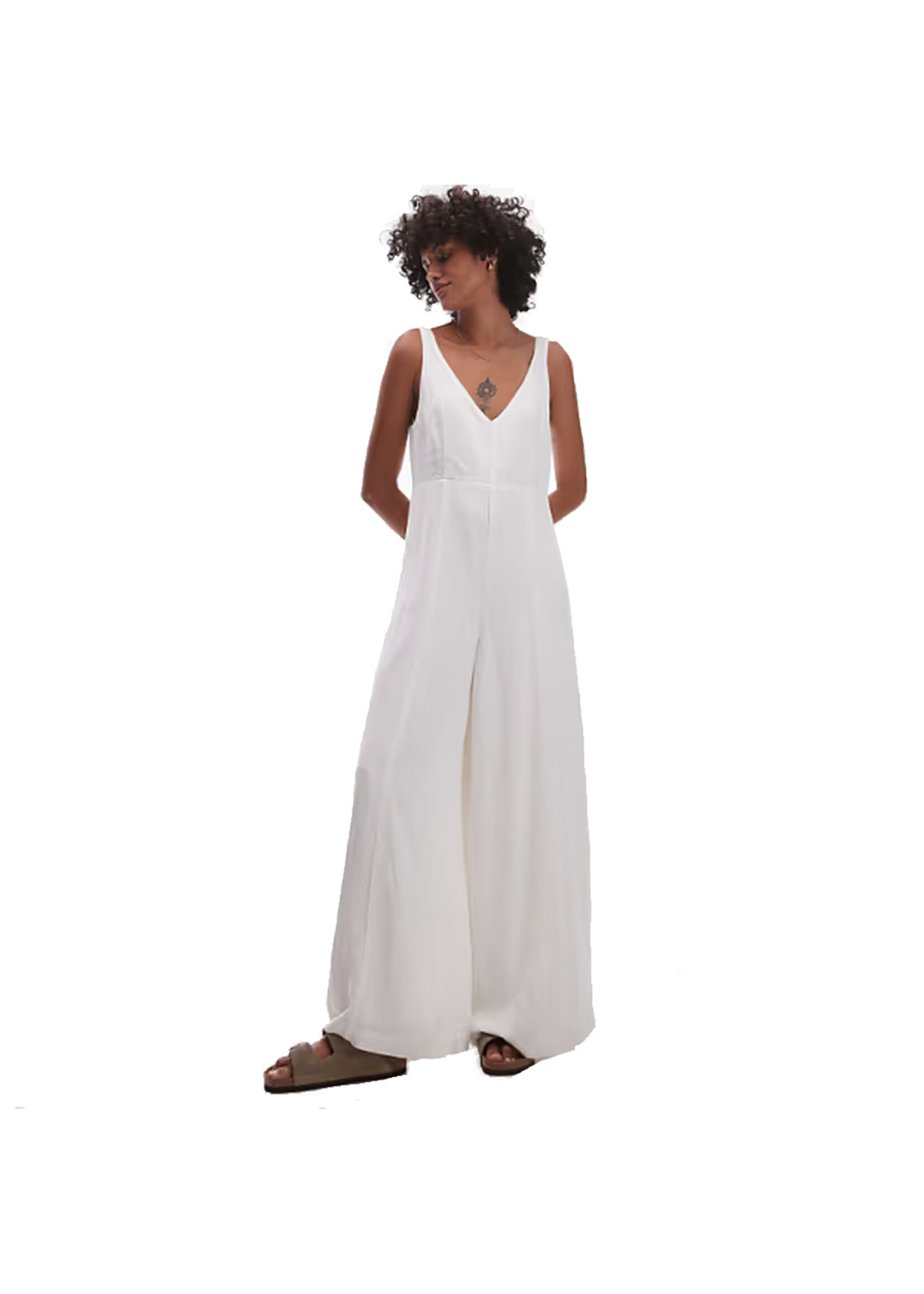 RHYTHM Jumpsuit KIKI WIDE LEG / Blanc (Femme)