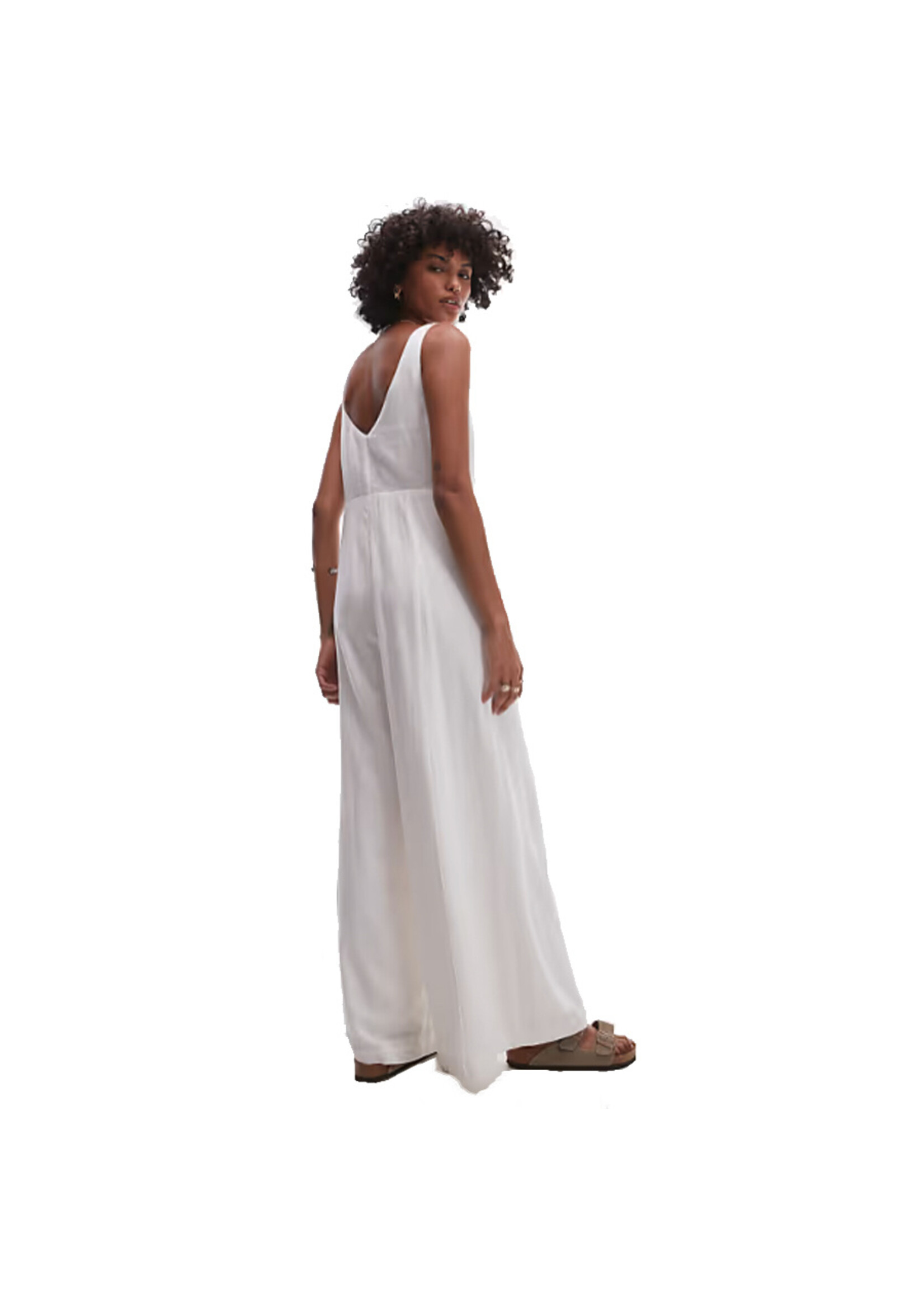 RHYTHM Jumpsuit KIKI WIDE LEG / Blanc (Femme)
