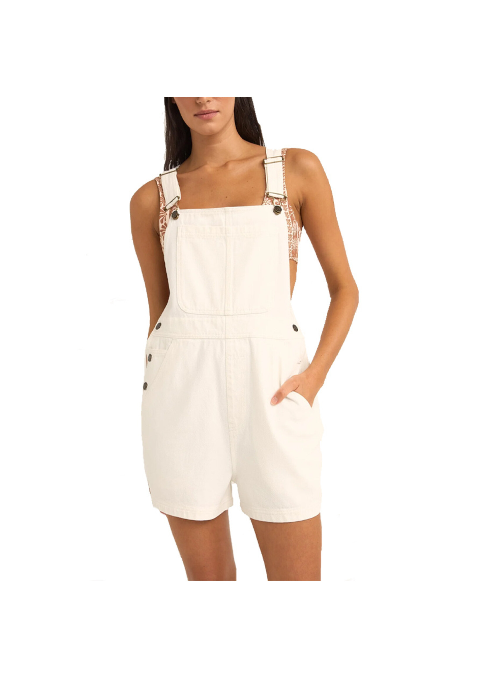 RHYTHM Salopette TIDES SHORT / Blanc (Femme)