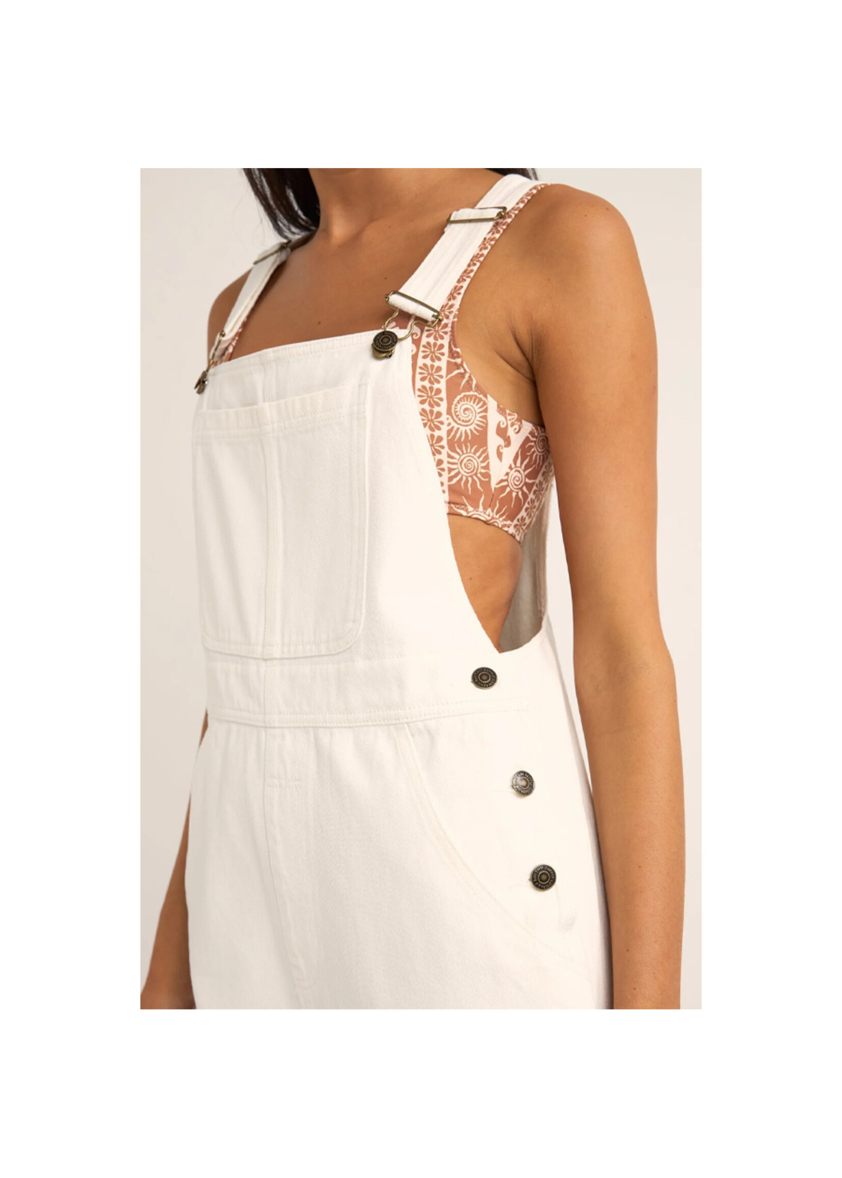 RHYTHM Salopette TIDES SHORT / Blanc (Femme)