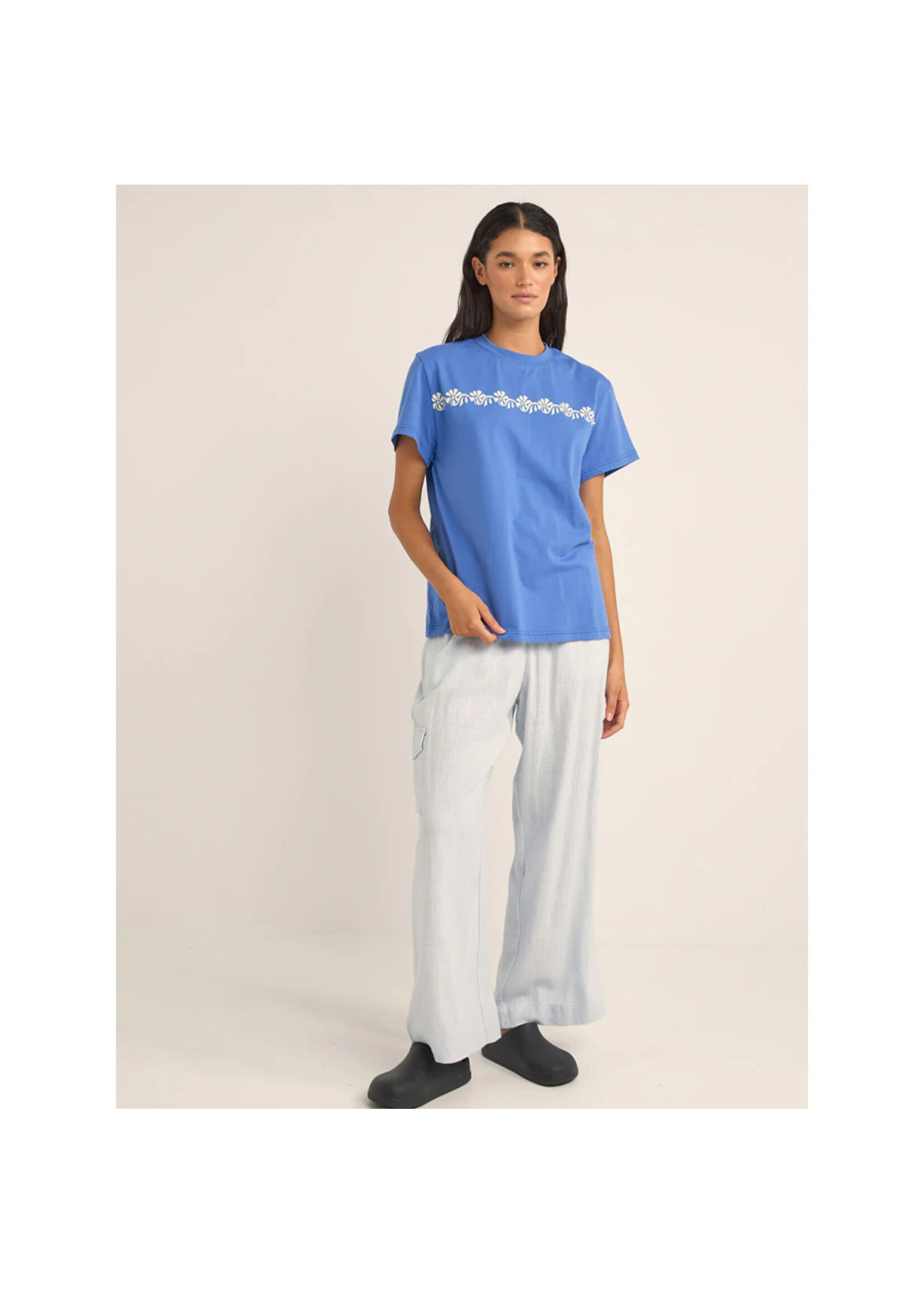 RHYTHM Pantalon AMALFI CARGO / BLUE (Femme)