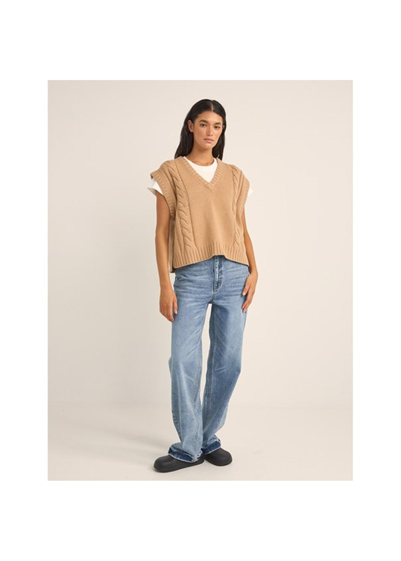RHYTHM Pantalon BEYOND RELAXED LEG JEAN / Blue (Femme)