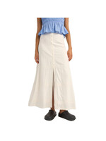 RHYTHM Jupe PEARL BUTTON FRONT MAXI / Blanc (Femme)