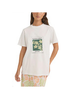 RHYTHM T-shirt FLOWER MARKET BOYFRIEND / Blanc (Femme)