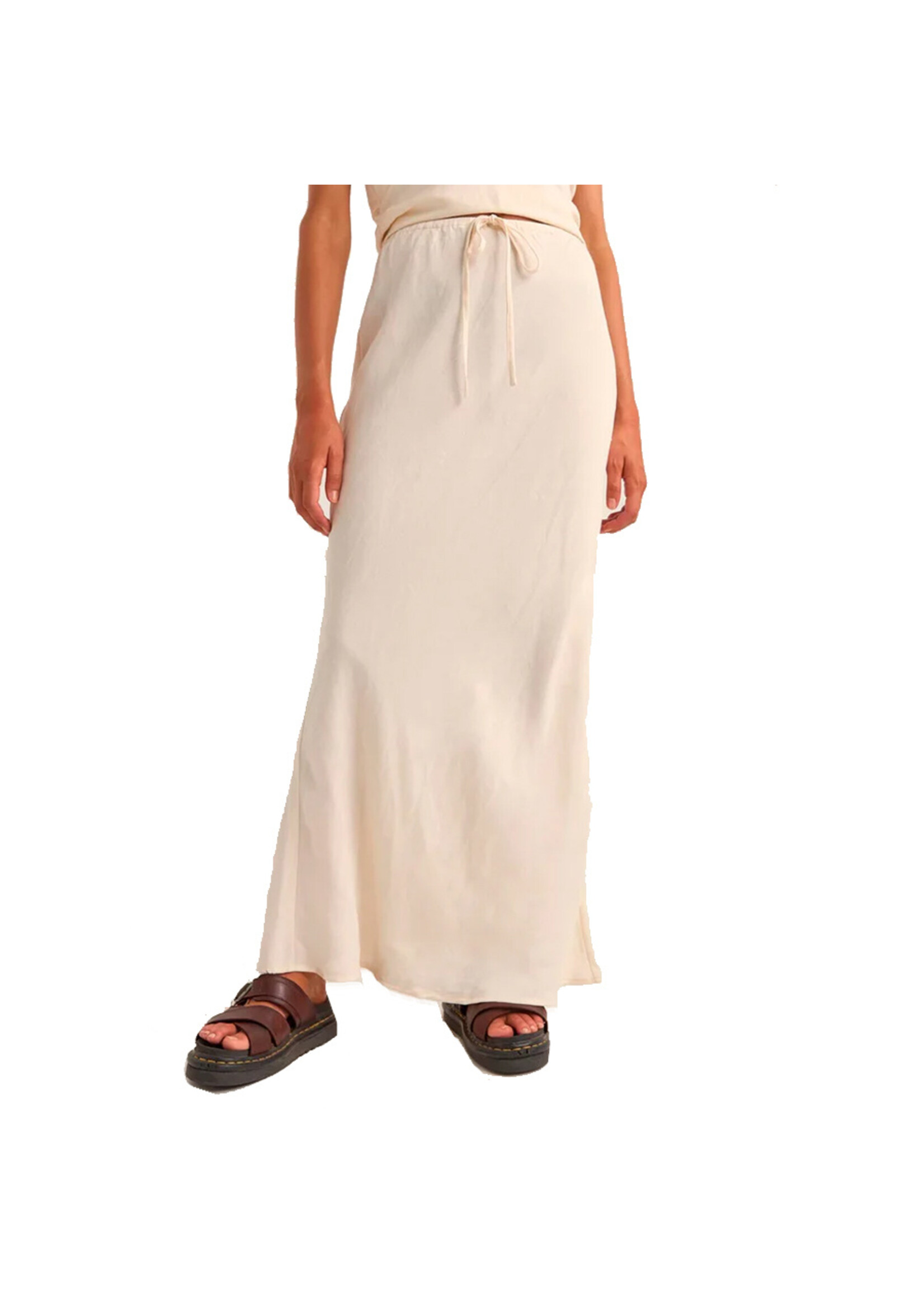 RHYTHM Jupe BIAS CUT MAXI / Blanc (Femme)