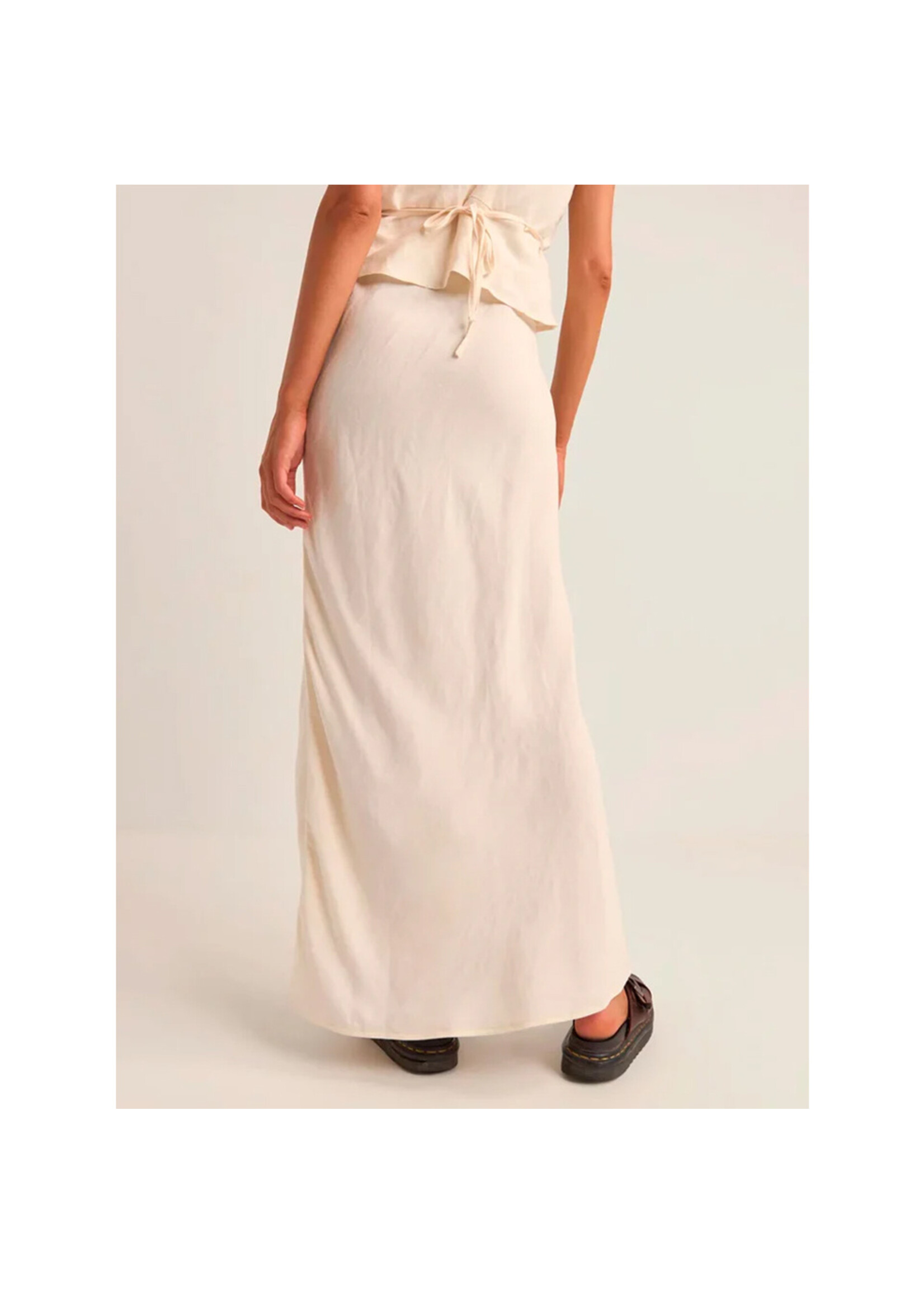 RHYTHM Jupe BIAS CUT MAXI / Blanc (Femme)