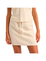 RHYTHM Jupe LENNY DRAWCORD / Blanc (Femme)