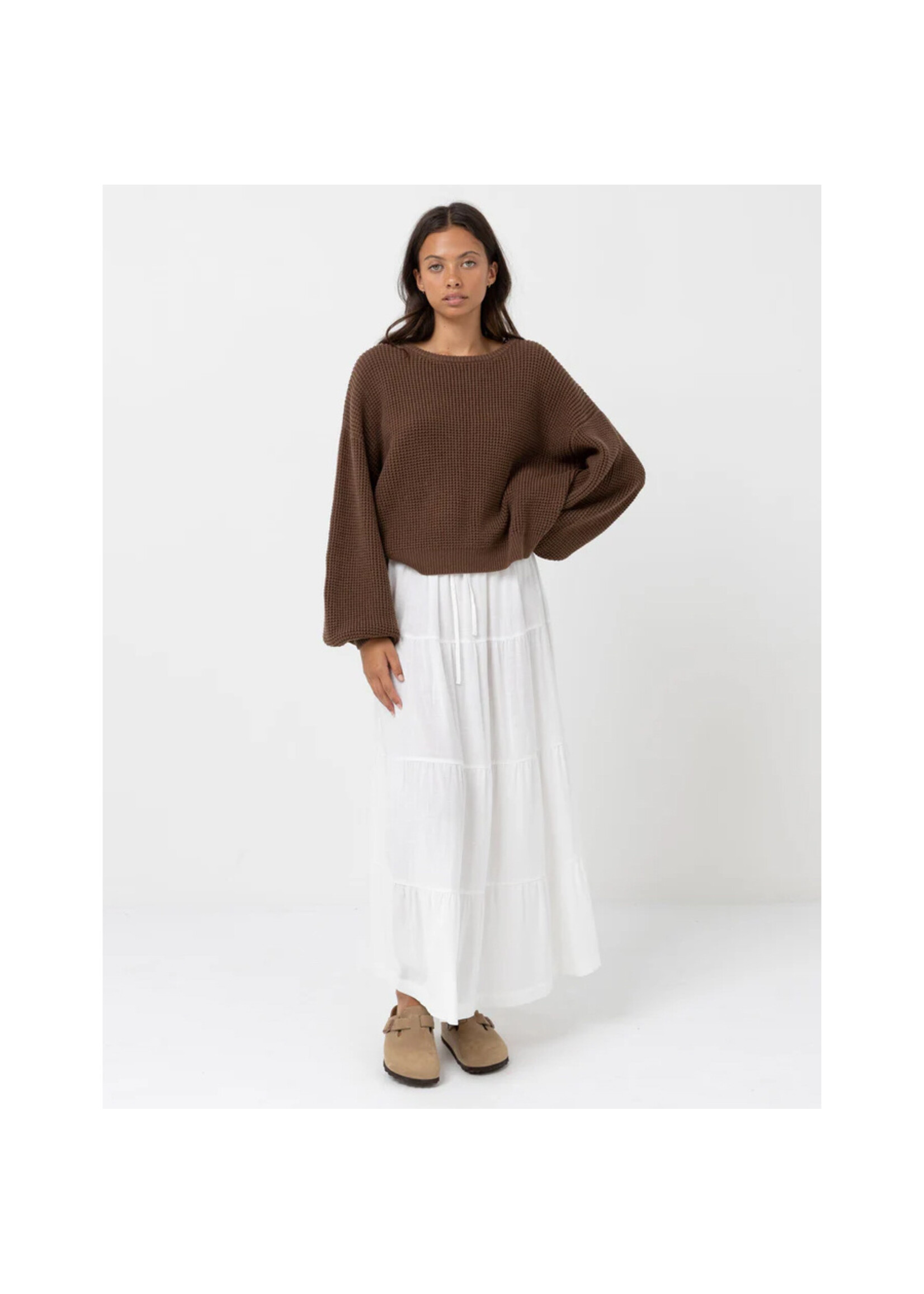 RHYTHM Chandail CLASSIC KNIT JUMPER / Chocolat (Femme)