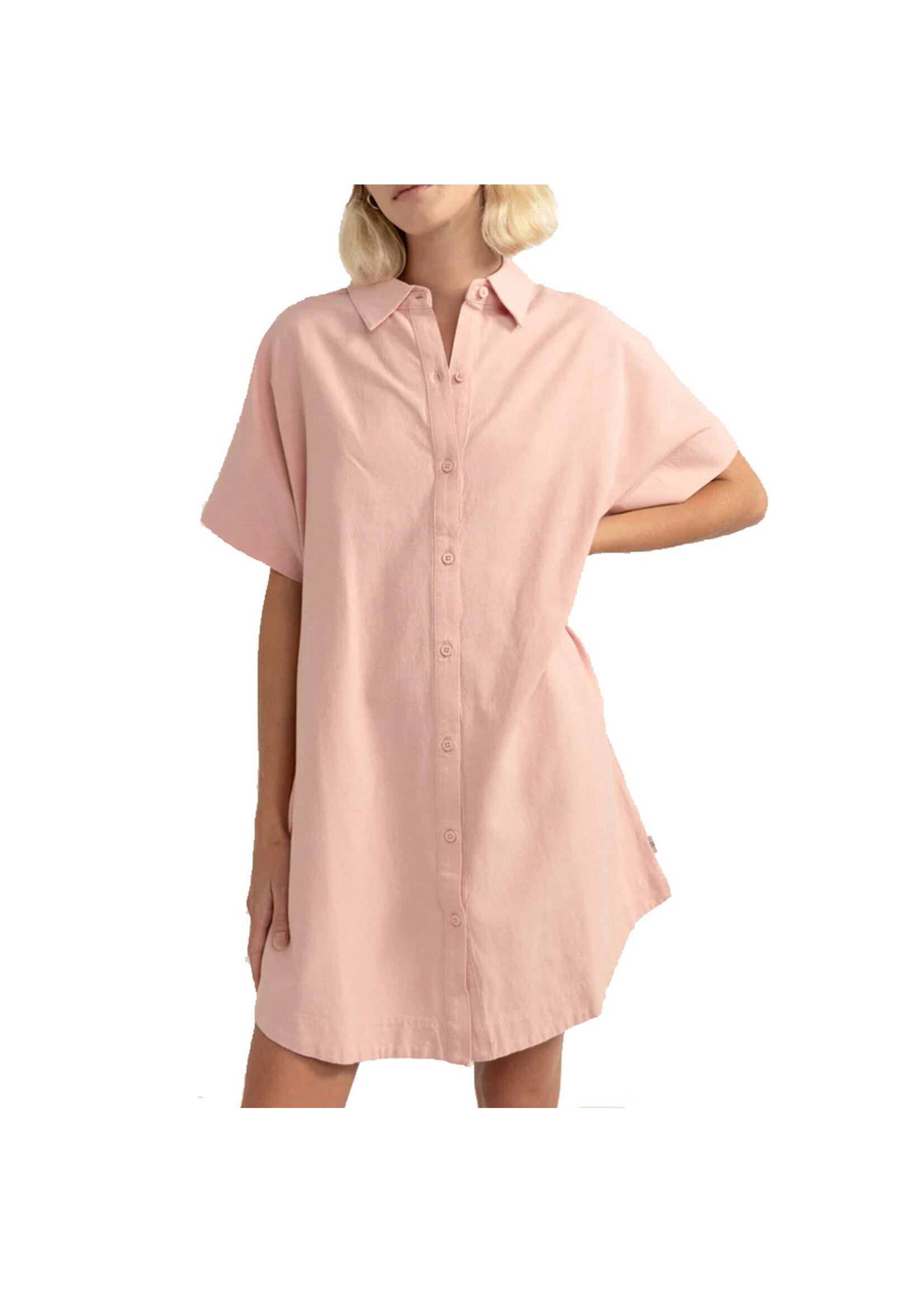 RHYTHM Chemise CLASSIC SHIRT DRESS / Rose (Femme)