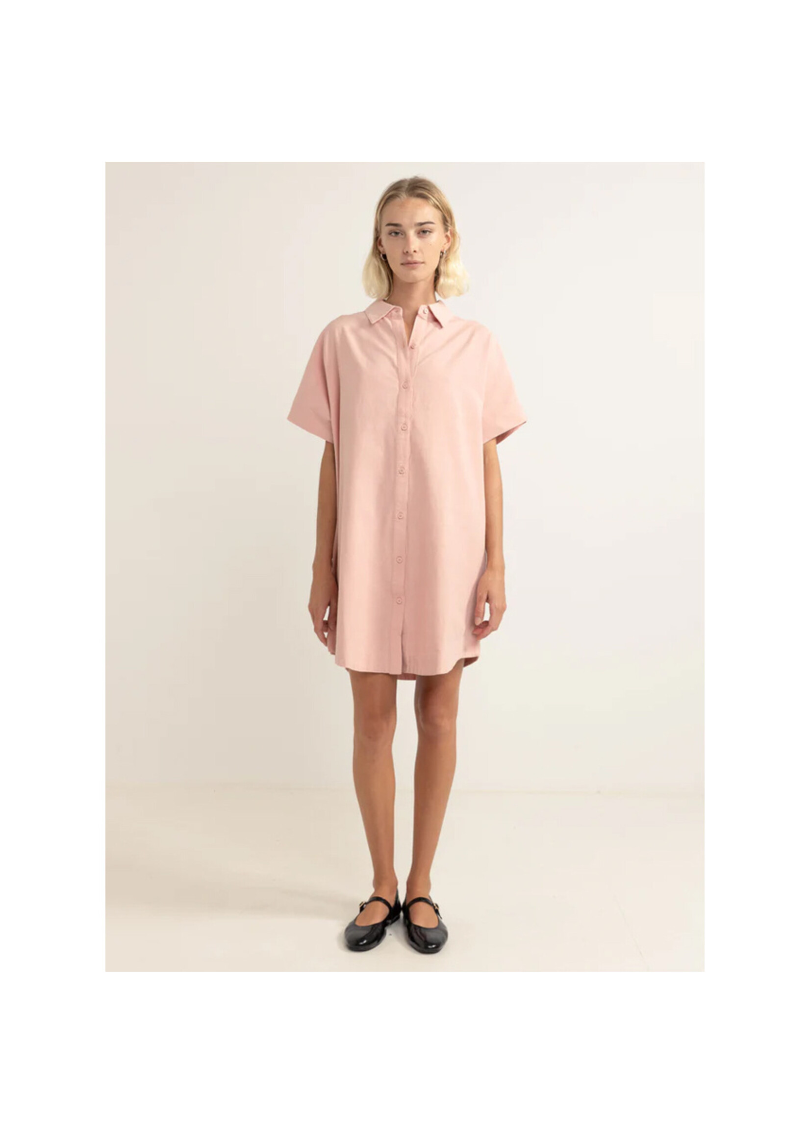 RHYTHM Chemise CLASSIC SHIRT DRESS / Rose (Femme)