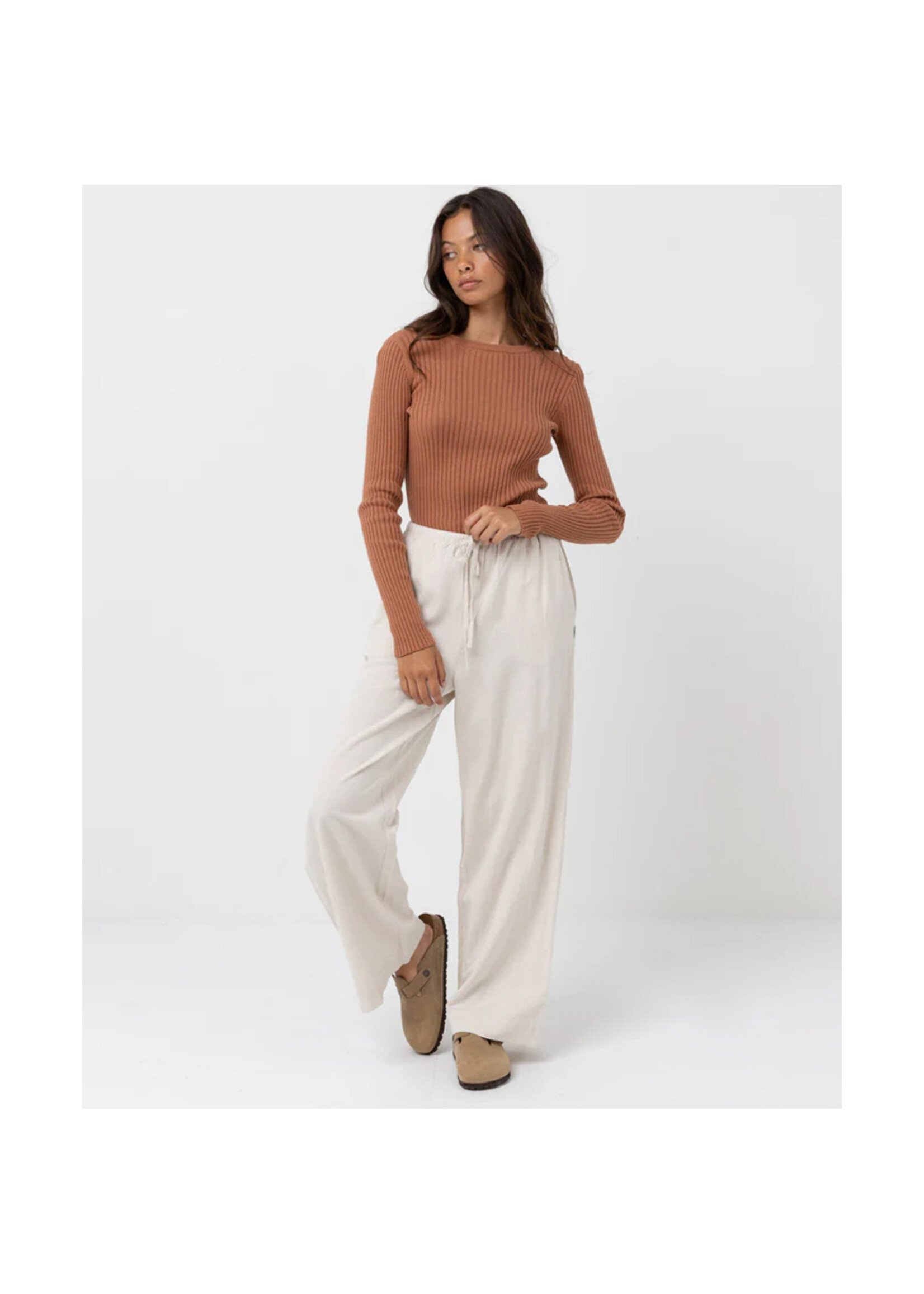 RHYTHM Pantalon CLASSIC DRAWSTRING PANT / Oat (Femme)