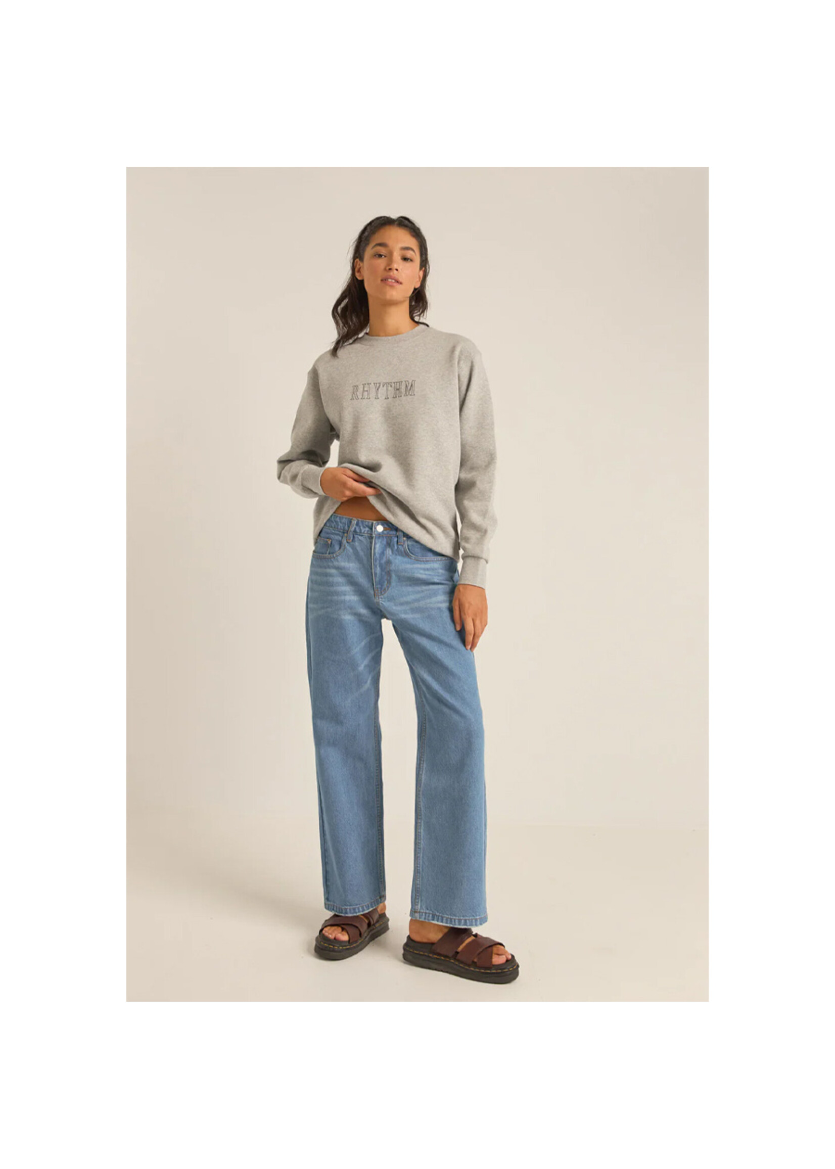 RHYTHM Chandail FLAGSHIP BOYFRIEND / Grey (Femme)