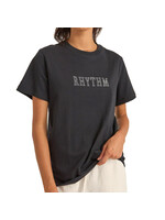 RHYTHM T-shirt FLAGSHIP BOYFRIEND / Noir (Femme)