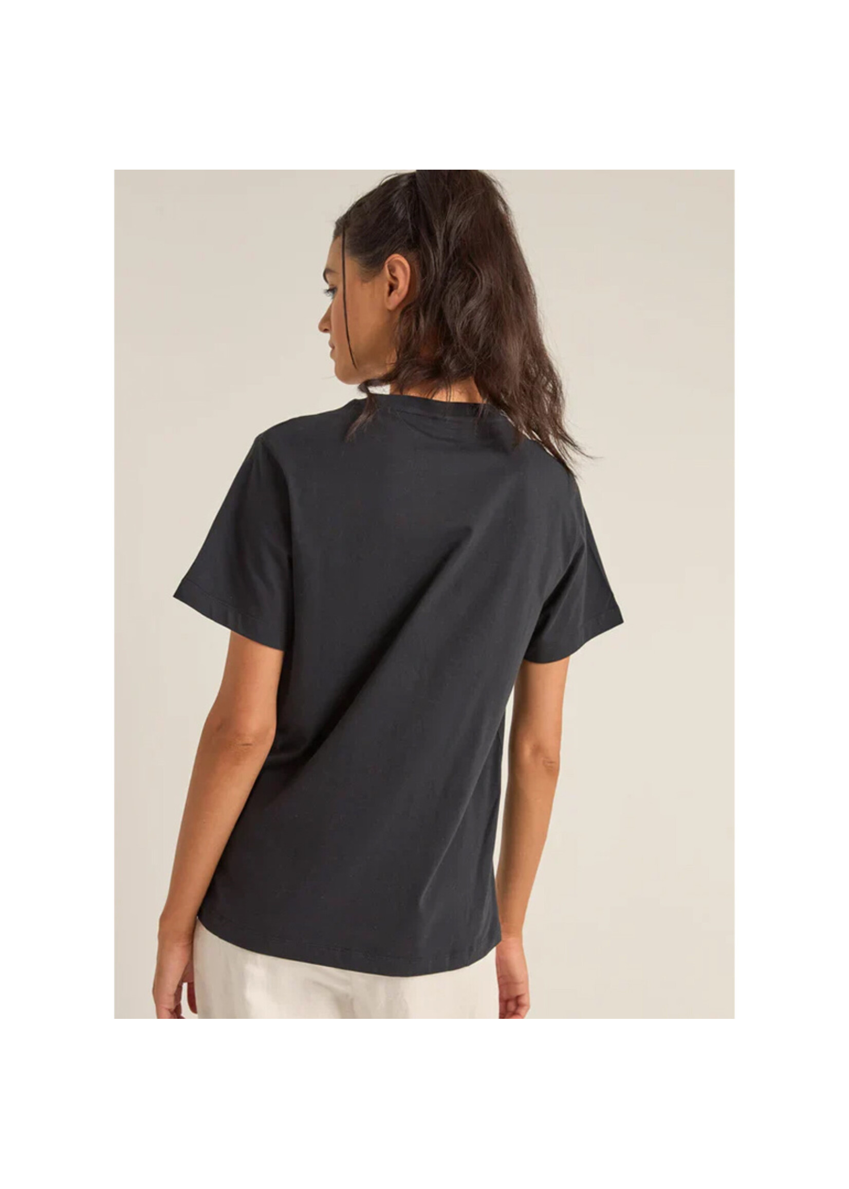 RHYTHM T-shirt FLAGSHIP BOYFRIEND / Noir (Femme)