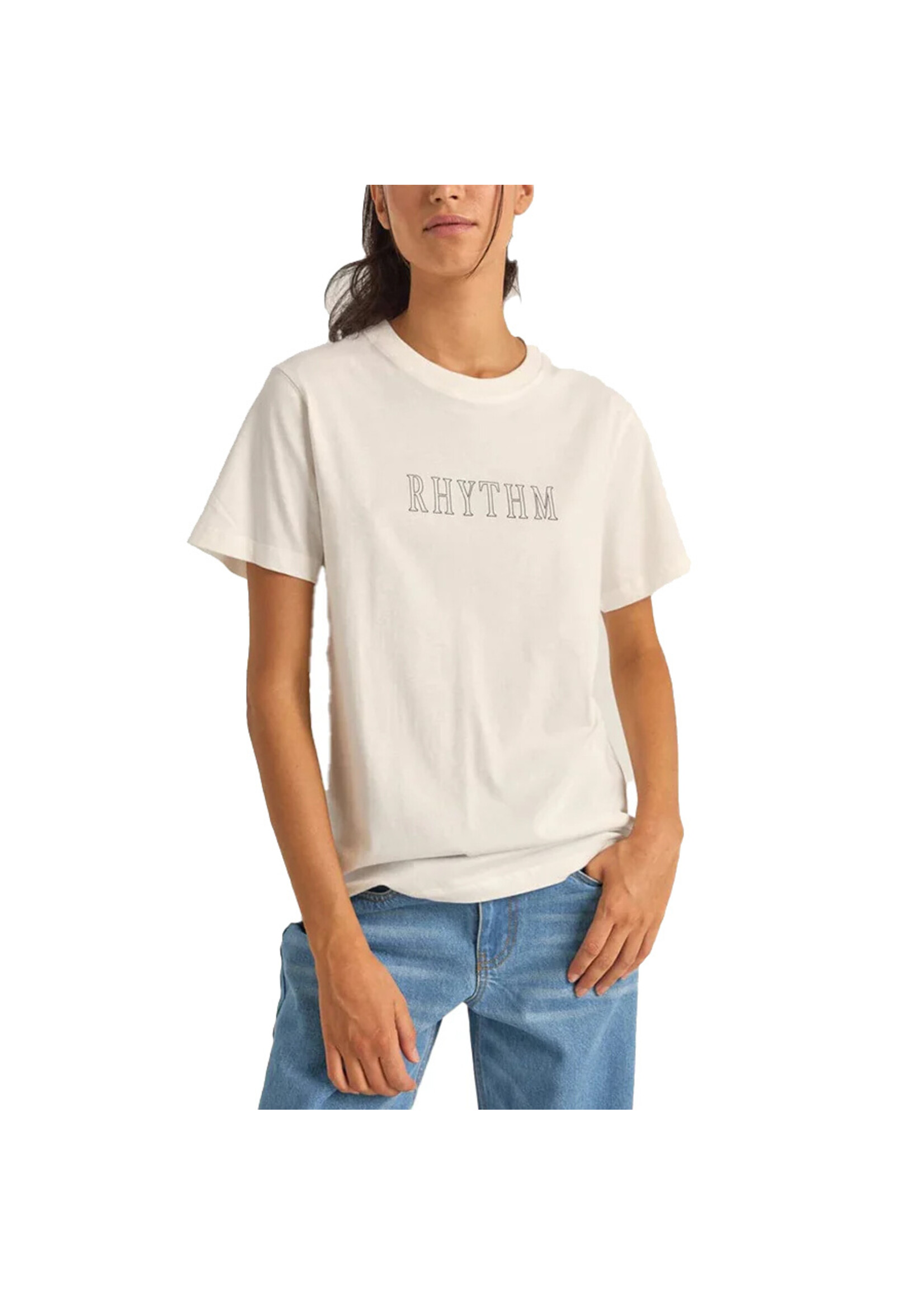 RHYTHM T-shirt FLAGSHIP BOYFRIEND / Blanc (Femme)