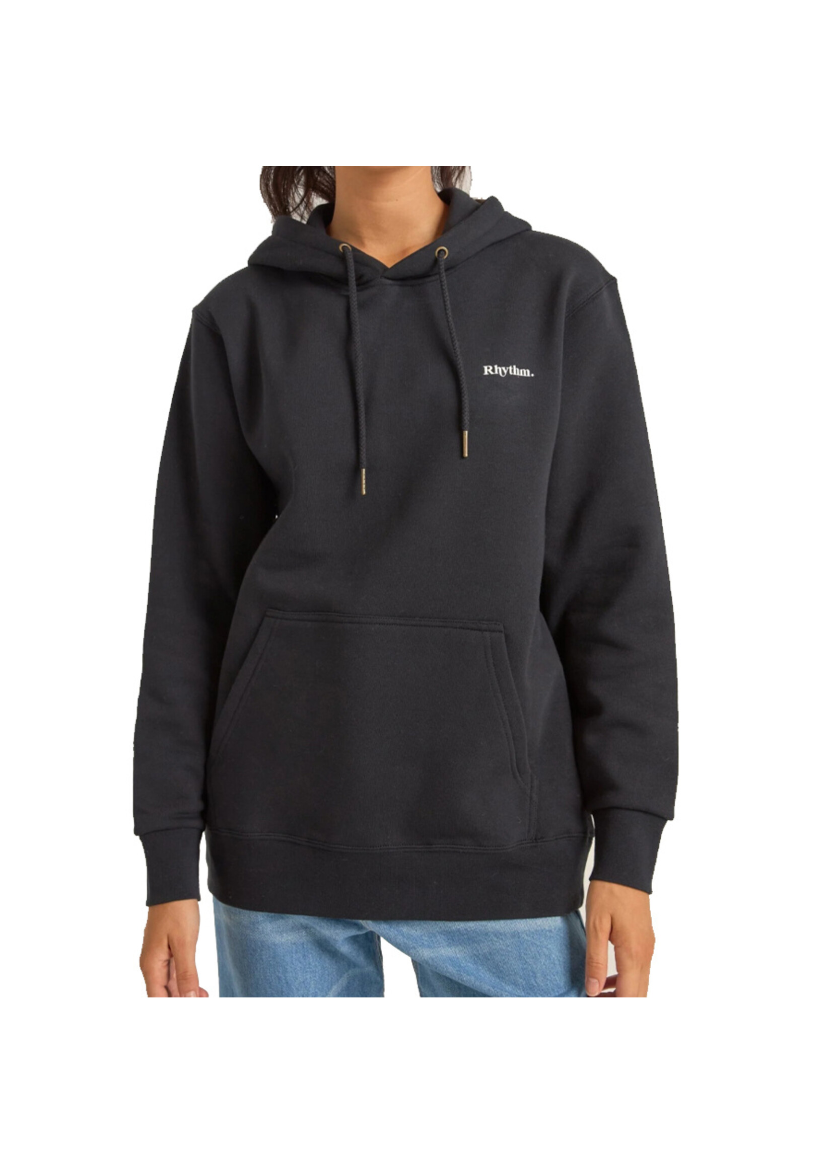 RHYTHM Chandail à capuchon FLAGSHIP BOYFRIEND / Noir (Femme)