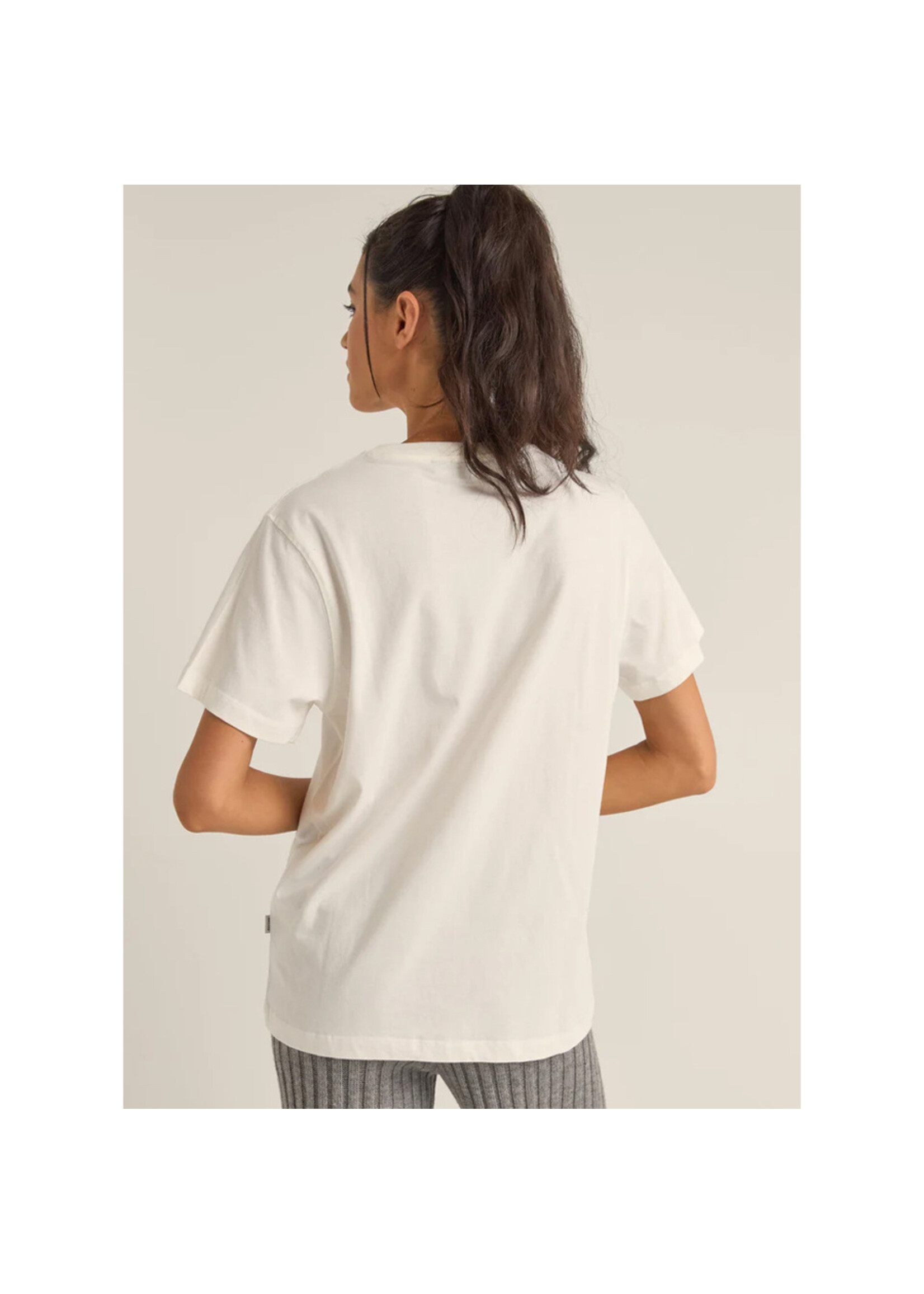 RHYTHM T-shirt LOGO BOYFRIEND / Blanc (Femme)