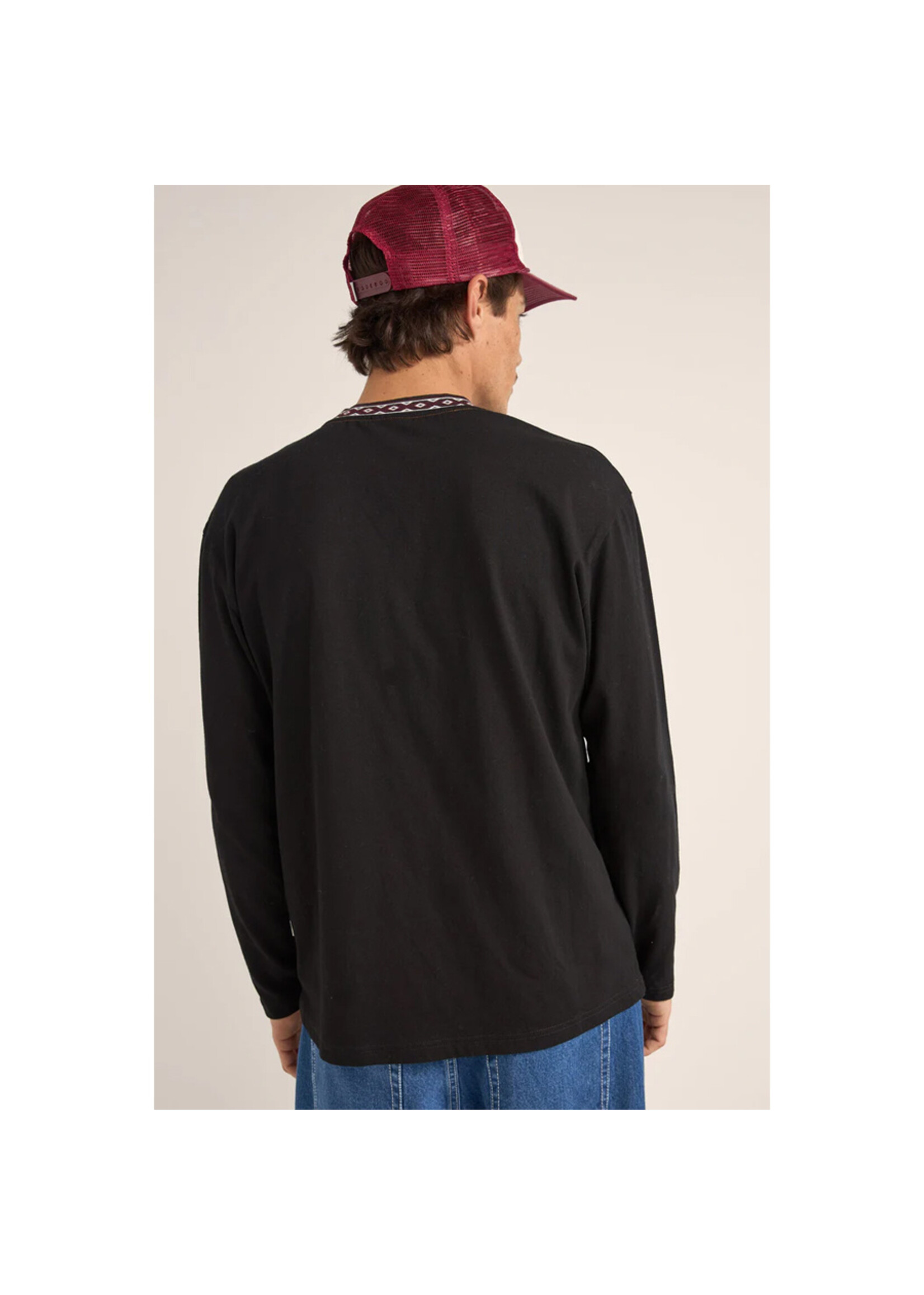 RHYTHM Chandail VINTAGE JAC LS TSHIRT / Noir (Homme)