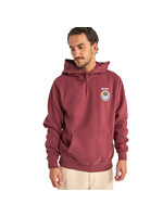 RHYTHM Chandail à capuchon CHANNEL FLEECE HOOD / Merlot (Homme)