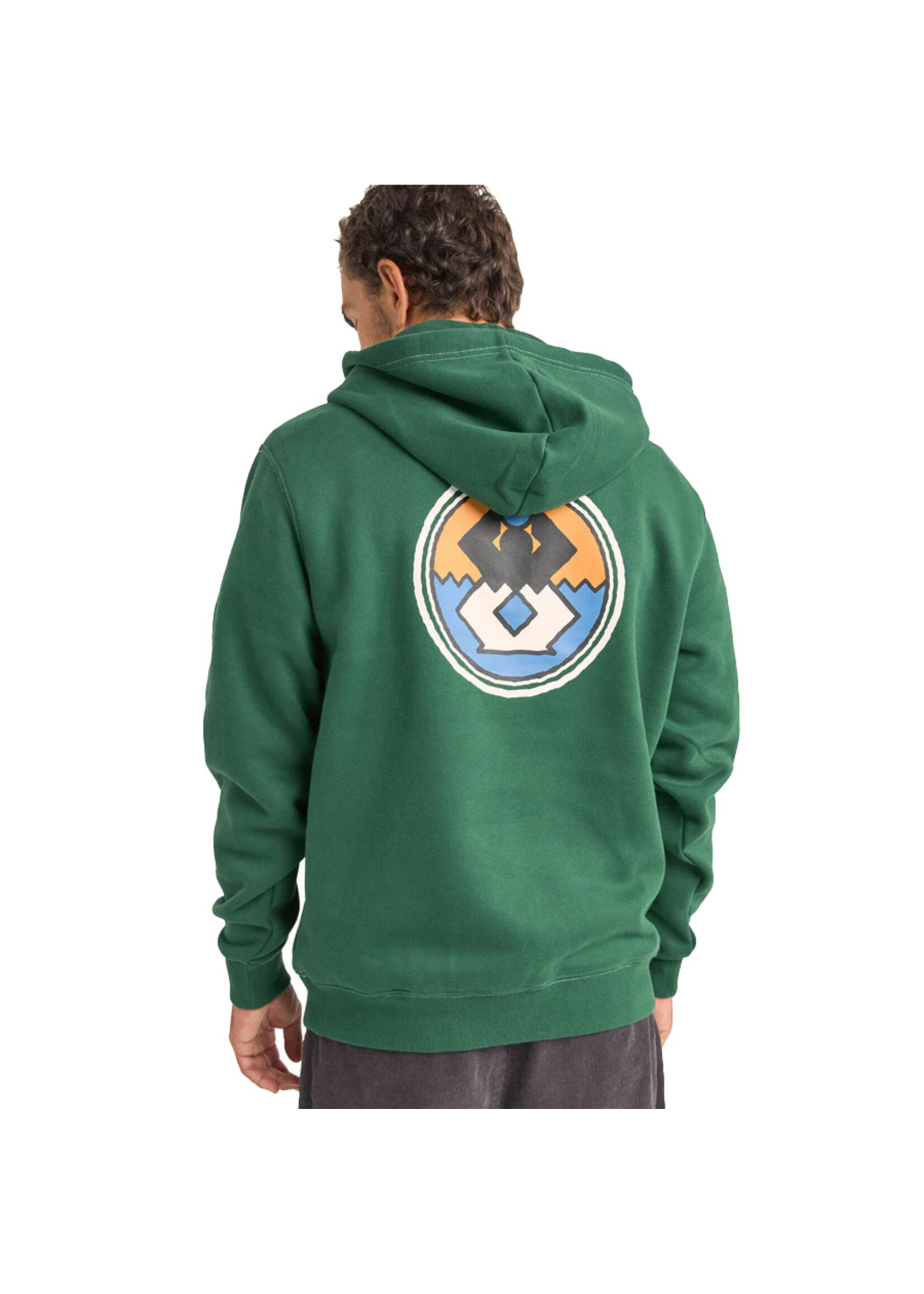 RHYTHM Chandail à capuchon CHANNEL FLEECE HOOD / Green (Homme)