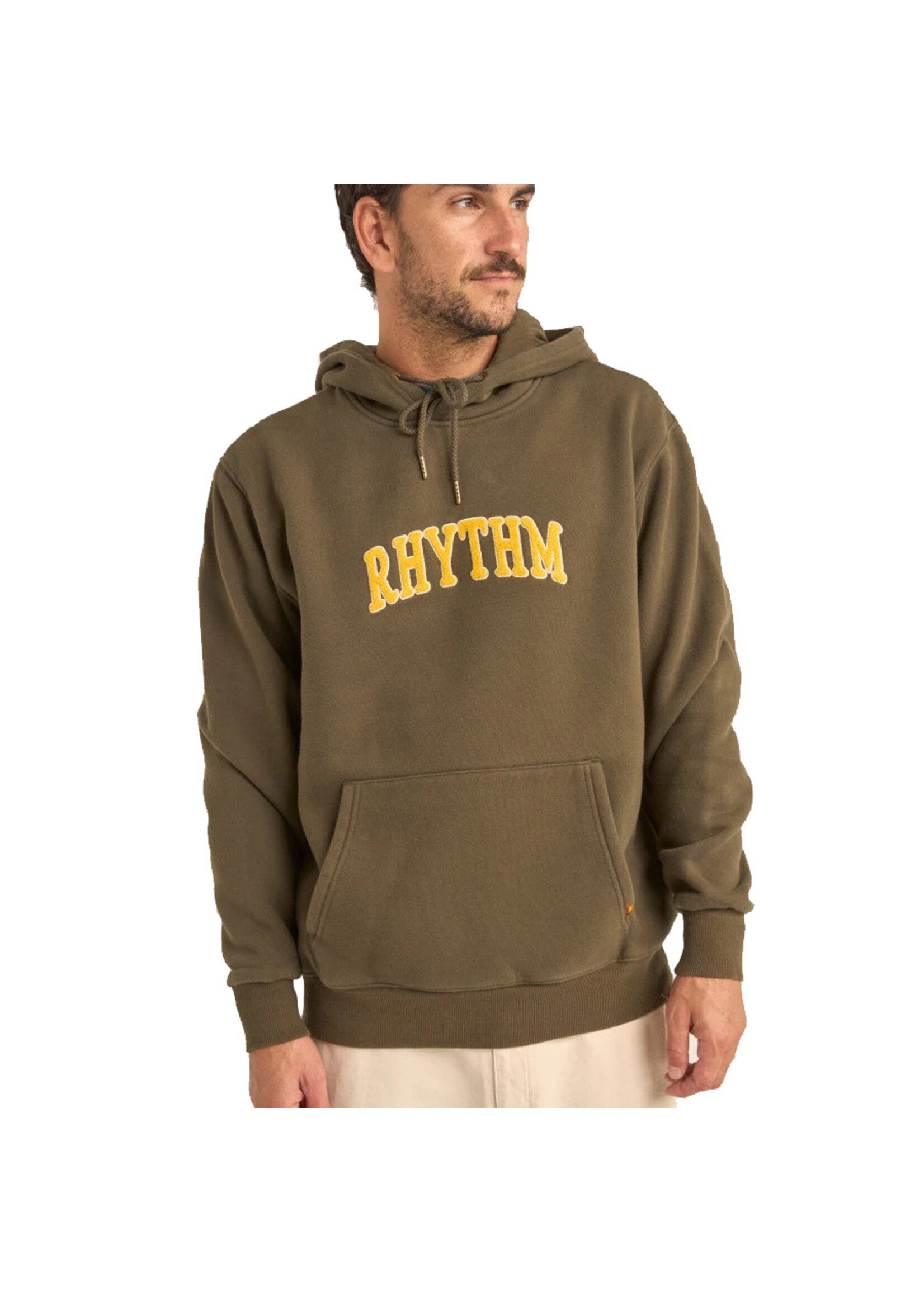 RHYTHM Chandail à capuchon ARCH HEAVYWEIGHT FLEECE / Olive (Homme)