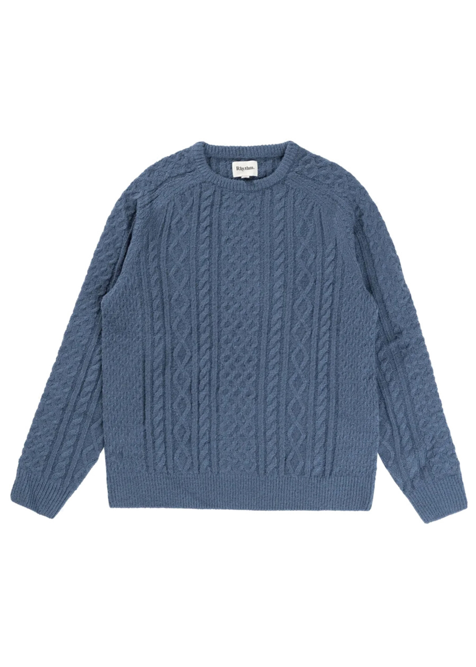 RHYTHM Chandail MOHAIR FISHERMANS KNIT / Slate (Homme)