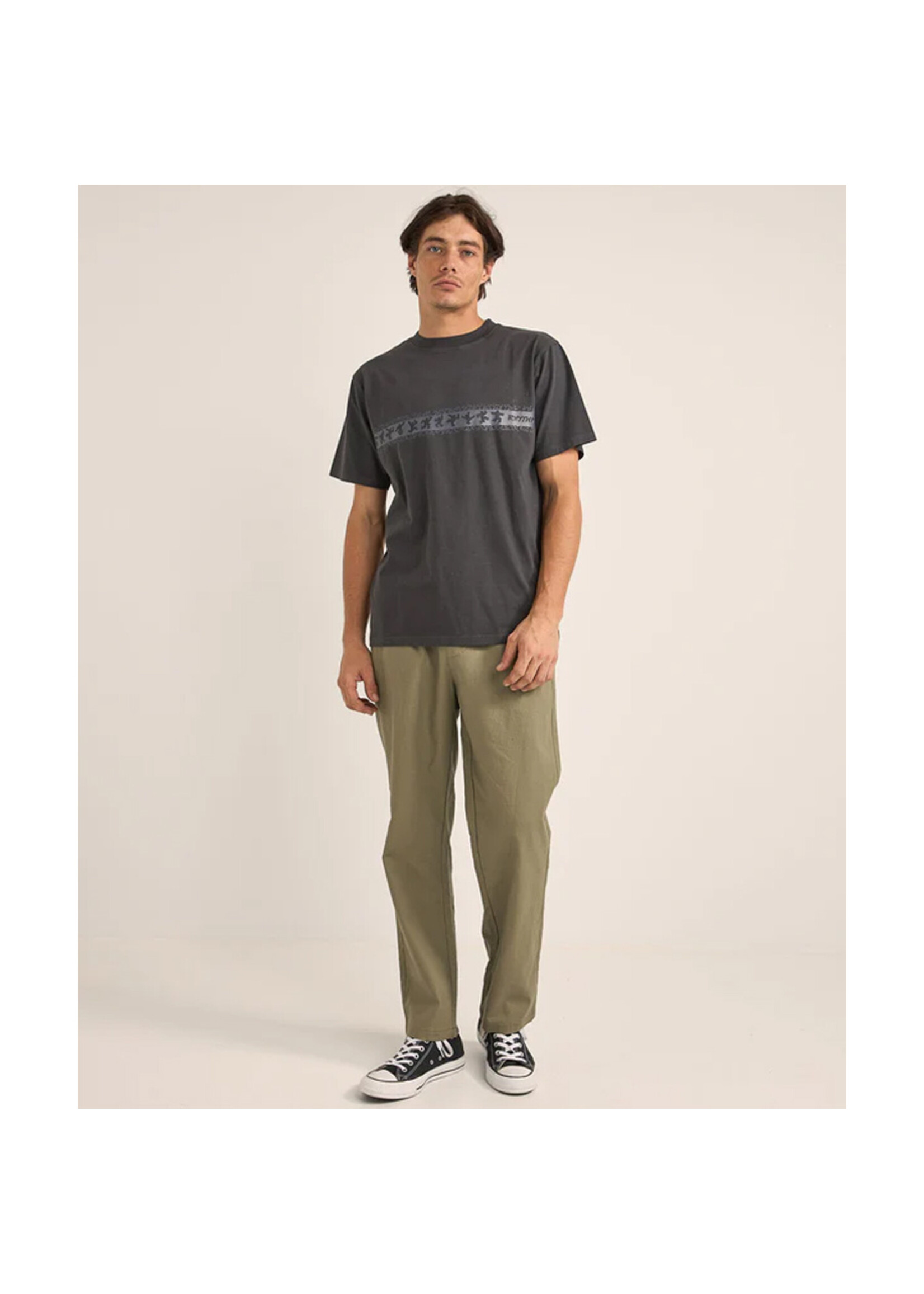 RHYTHM Pantalon LINEN JAM / Olive (Homme)