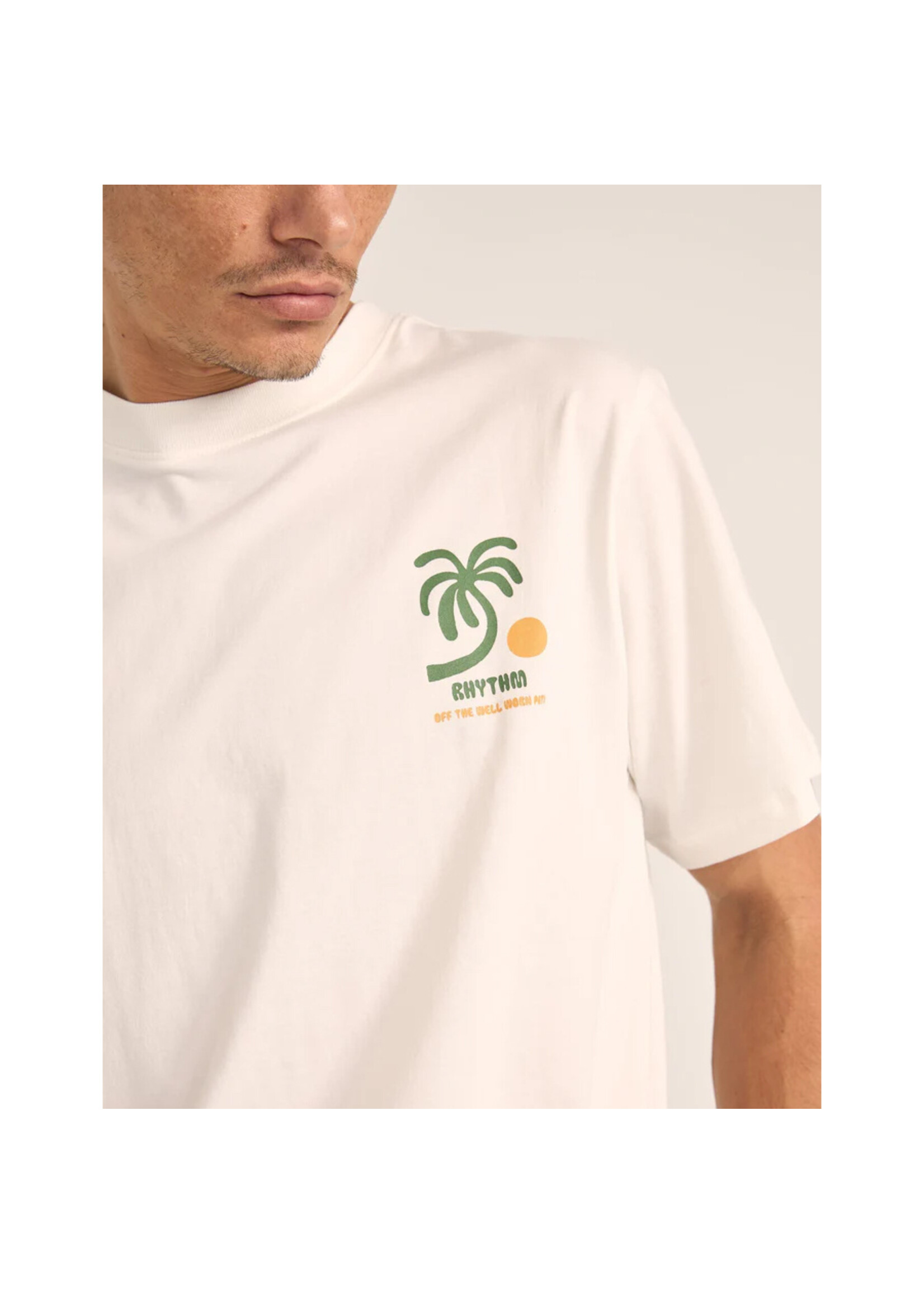 RHYTHM T-shirt TREES SS / Vintage white (Homme)