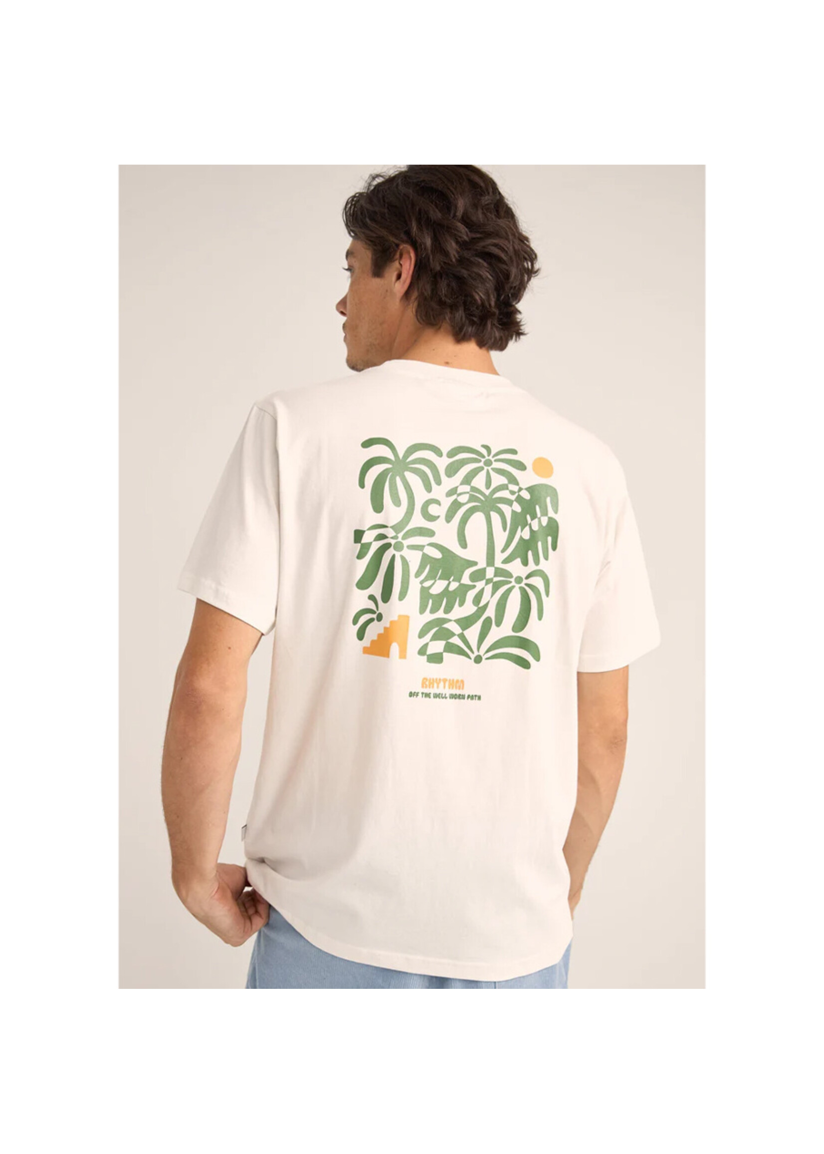 RHYTHM T-shirt TREES SS / Vintage white (Homme)