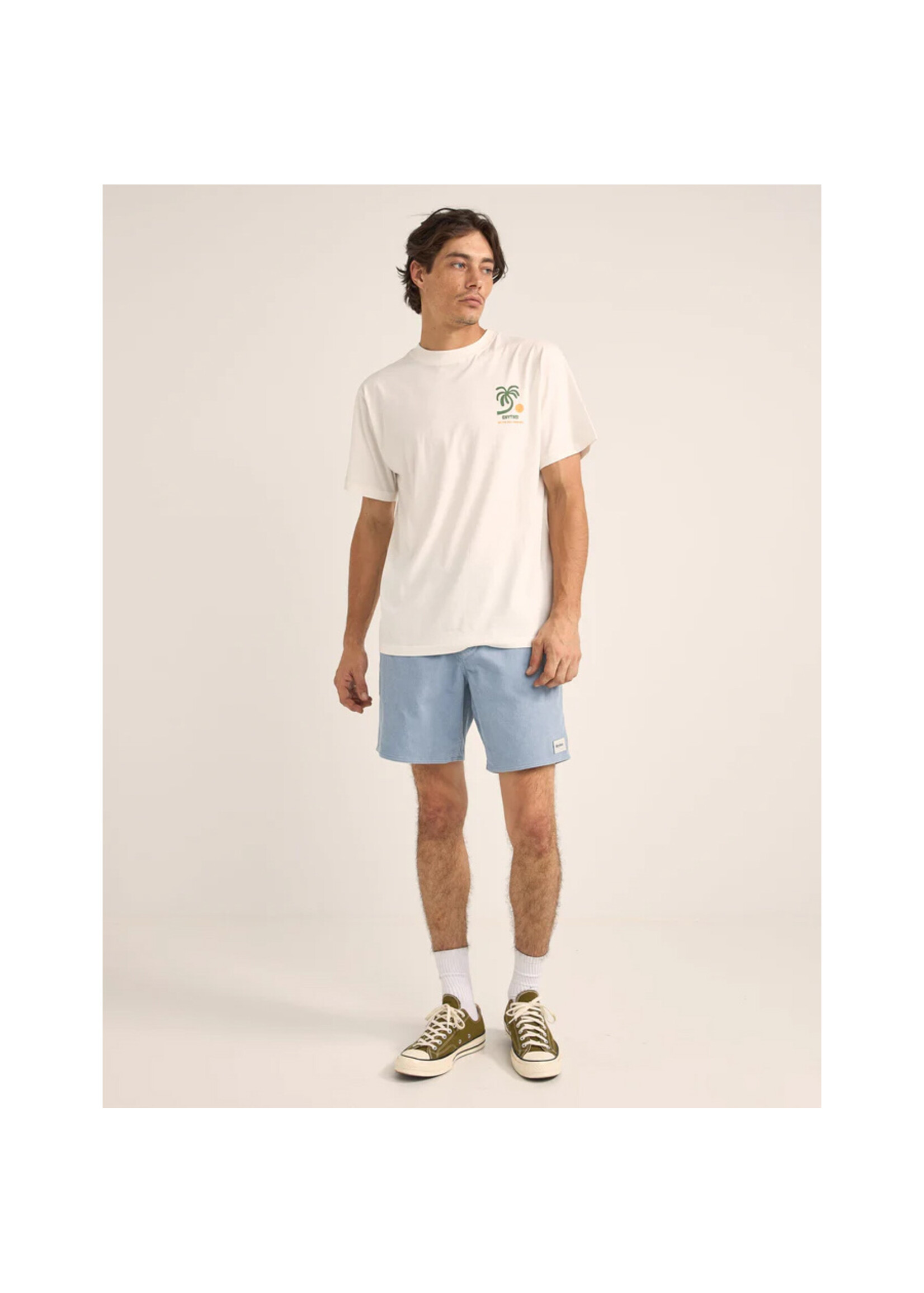 RHYTHM T-shirt TREES SS / Vintage white (Homme)