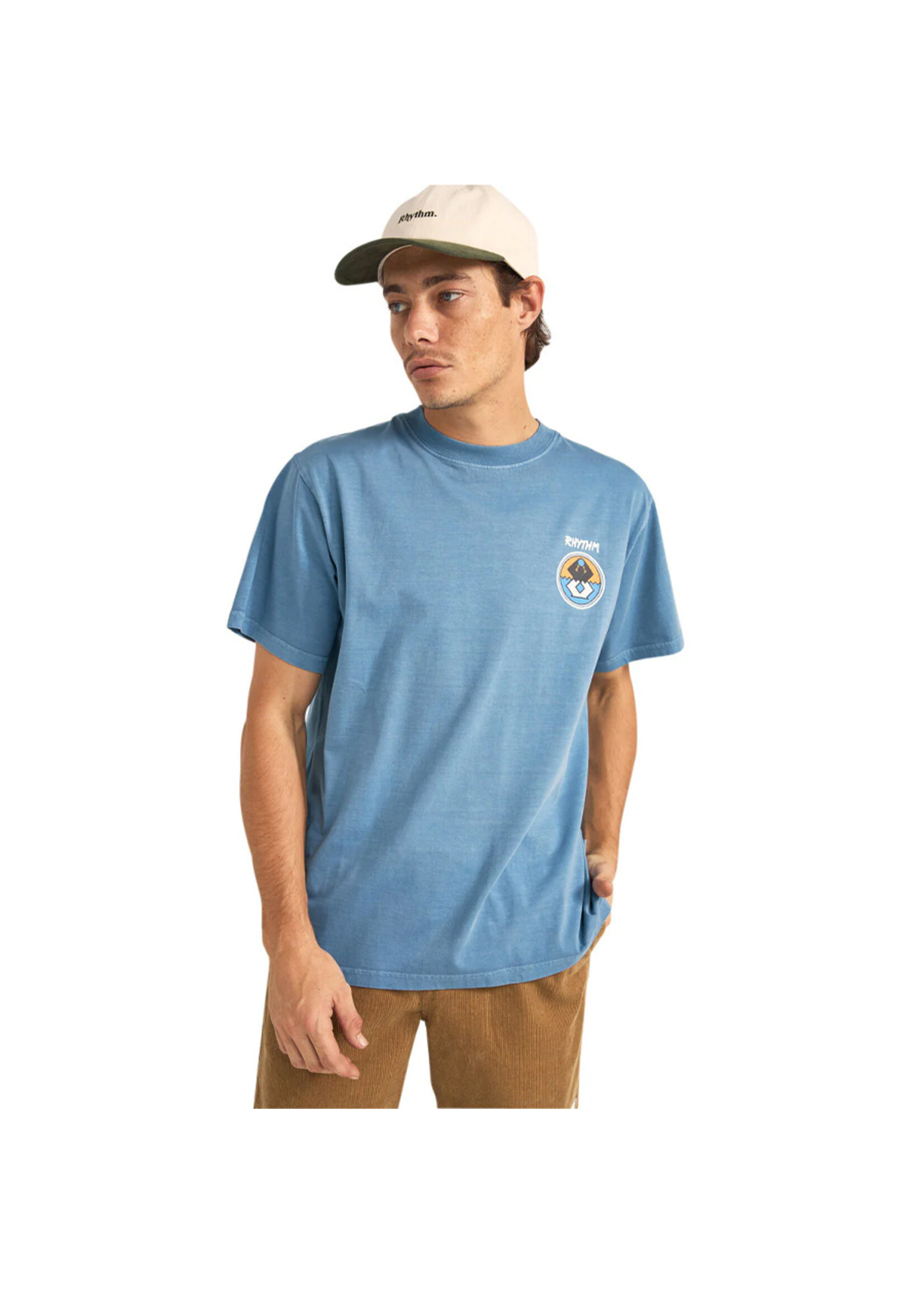 RHYTHM T-shirt CHANNEL SS / Vintage blue (Homme)