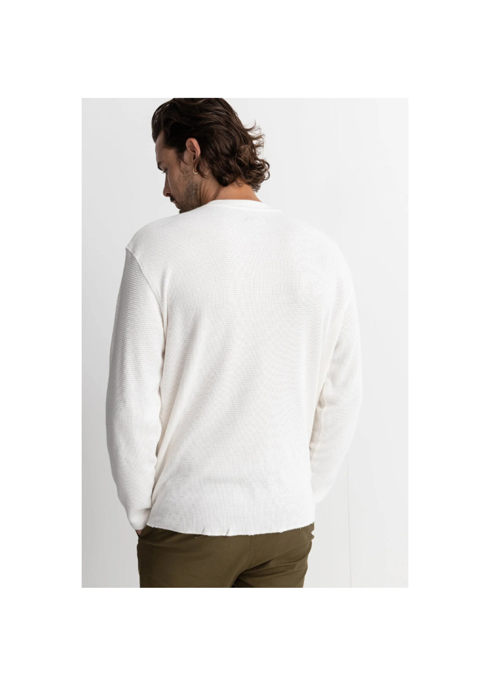 RHYTHM Chandail CLASSIC WAFFLE KNIT / Vintage white (Homme)