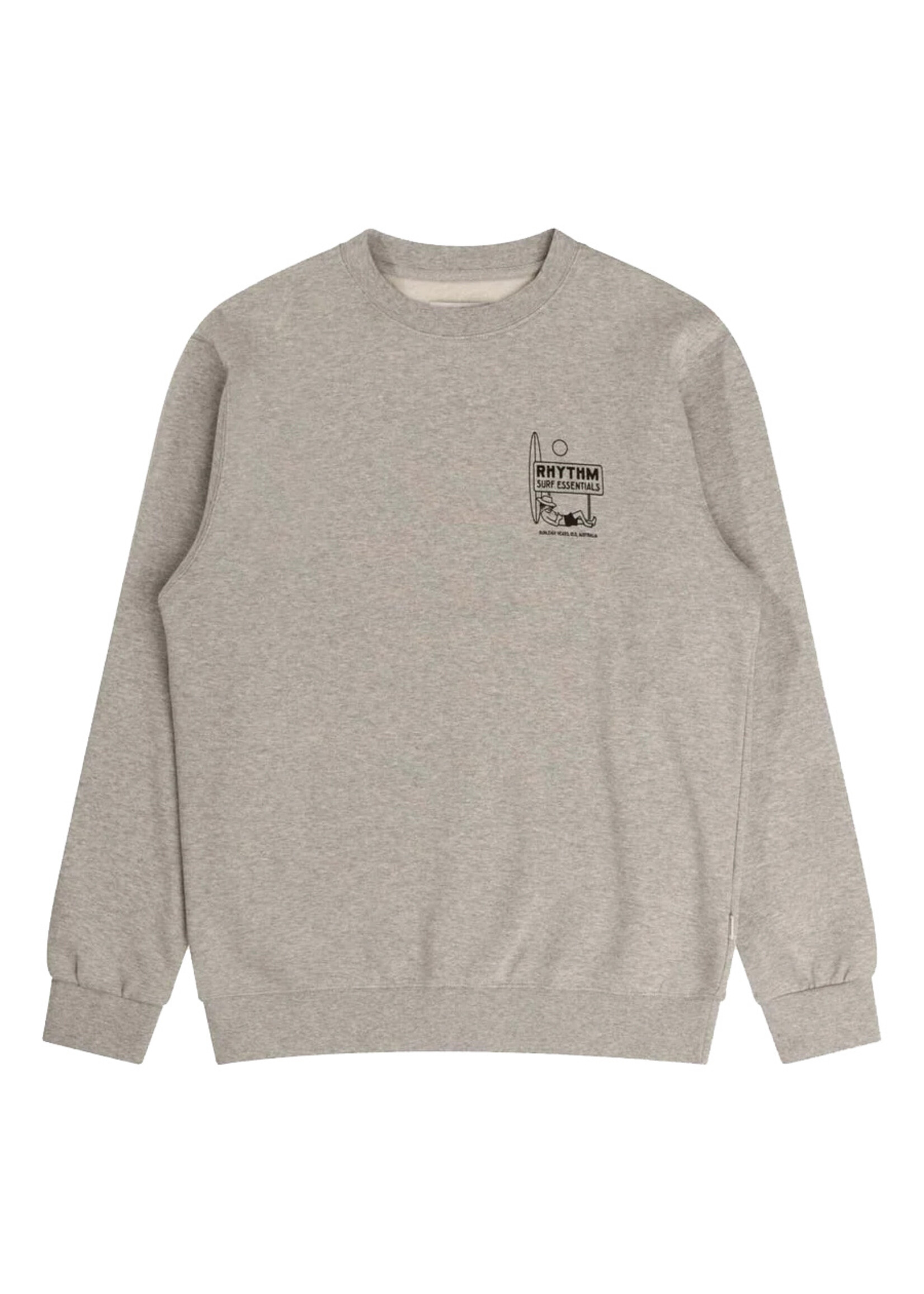 RHYTHM Chandail SIESTA FLEECE CREW / Grey heather (Homme)