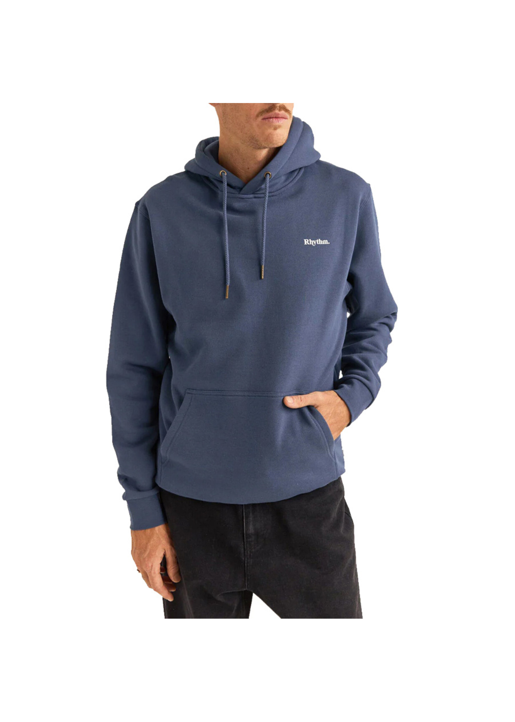 RHYTHM Chandail à capuchon BRAND FLEECE HOOD / Navy (Homme)