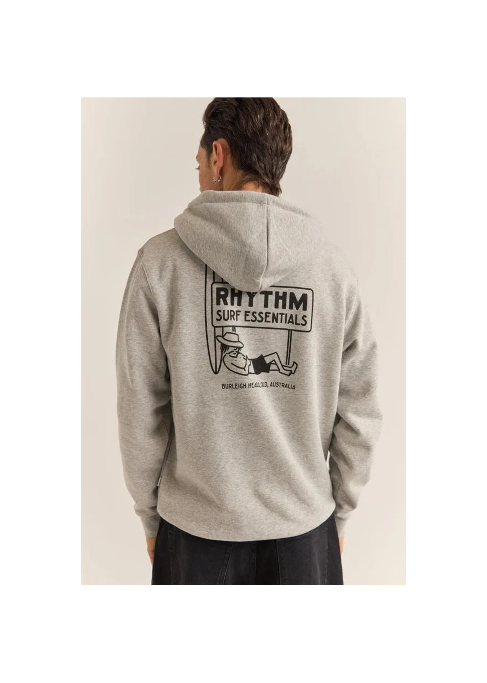 RHYTHM Chandail à capuchon SIESTA FLEECE HOOD / Grey heather (Homme)