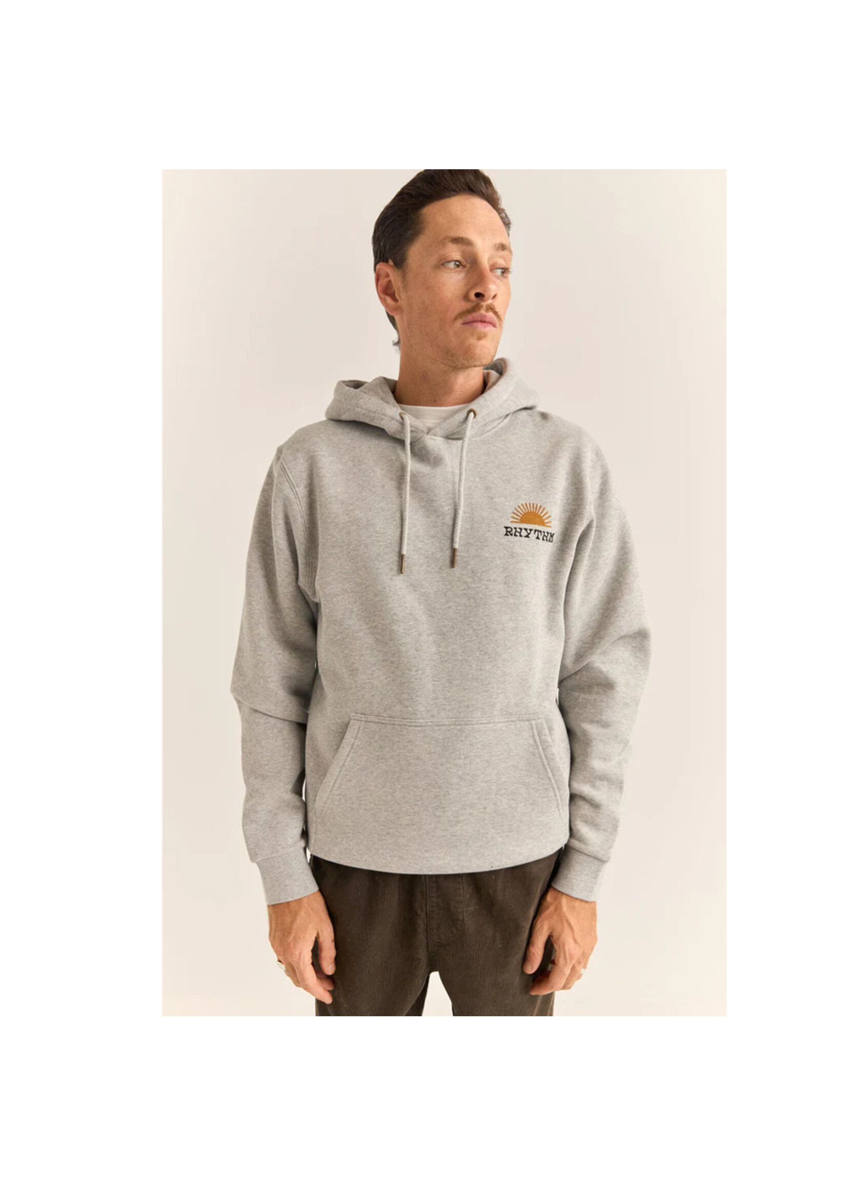 RHYTHM Chandail à capuchon AWAKE FLEECE HOOD / Grey heather (Homme)