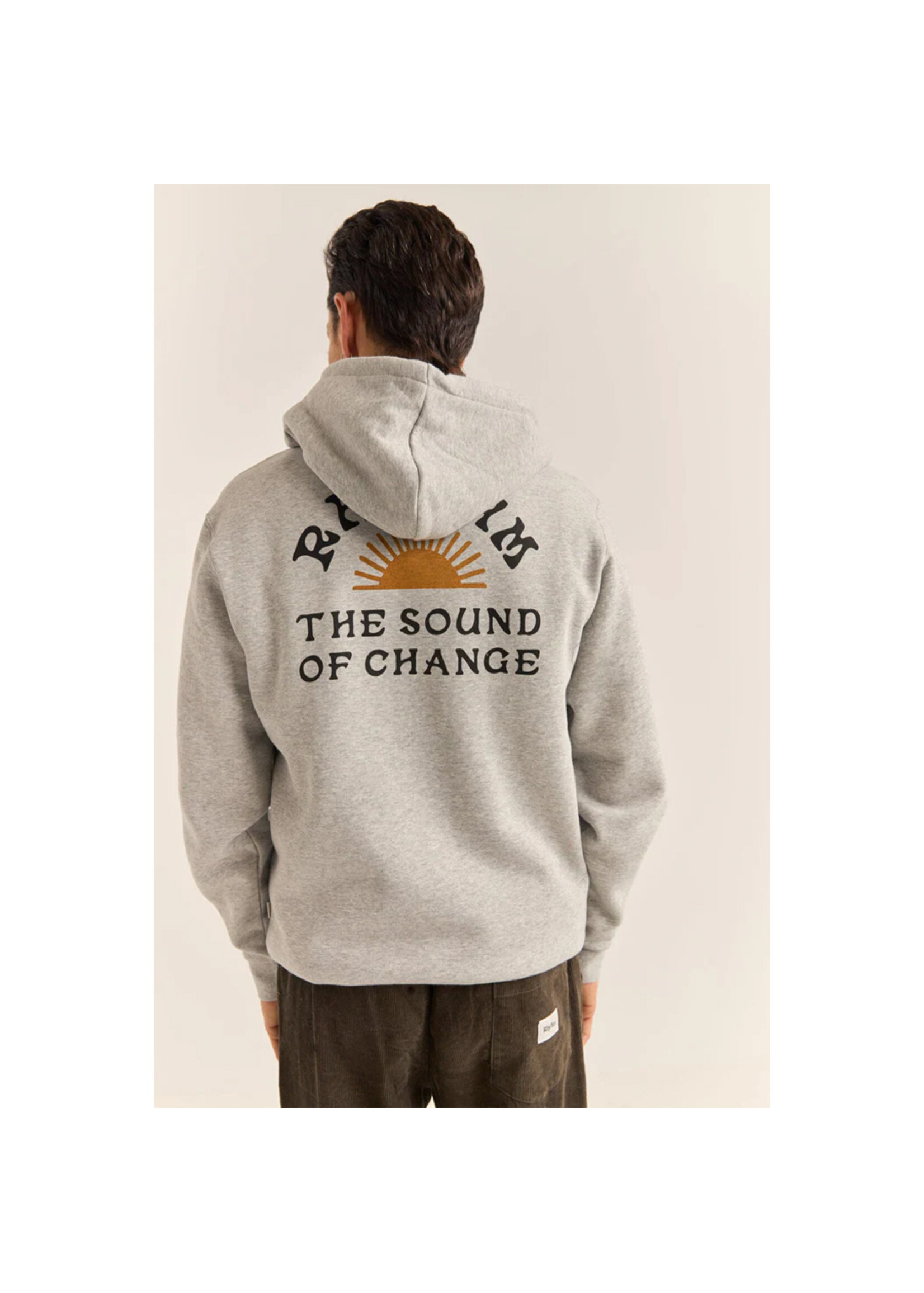 RHYTHM Chandail à capuchon AWAKE FLEECE HOOD / Grey heather (Homme)